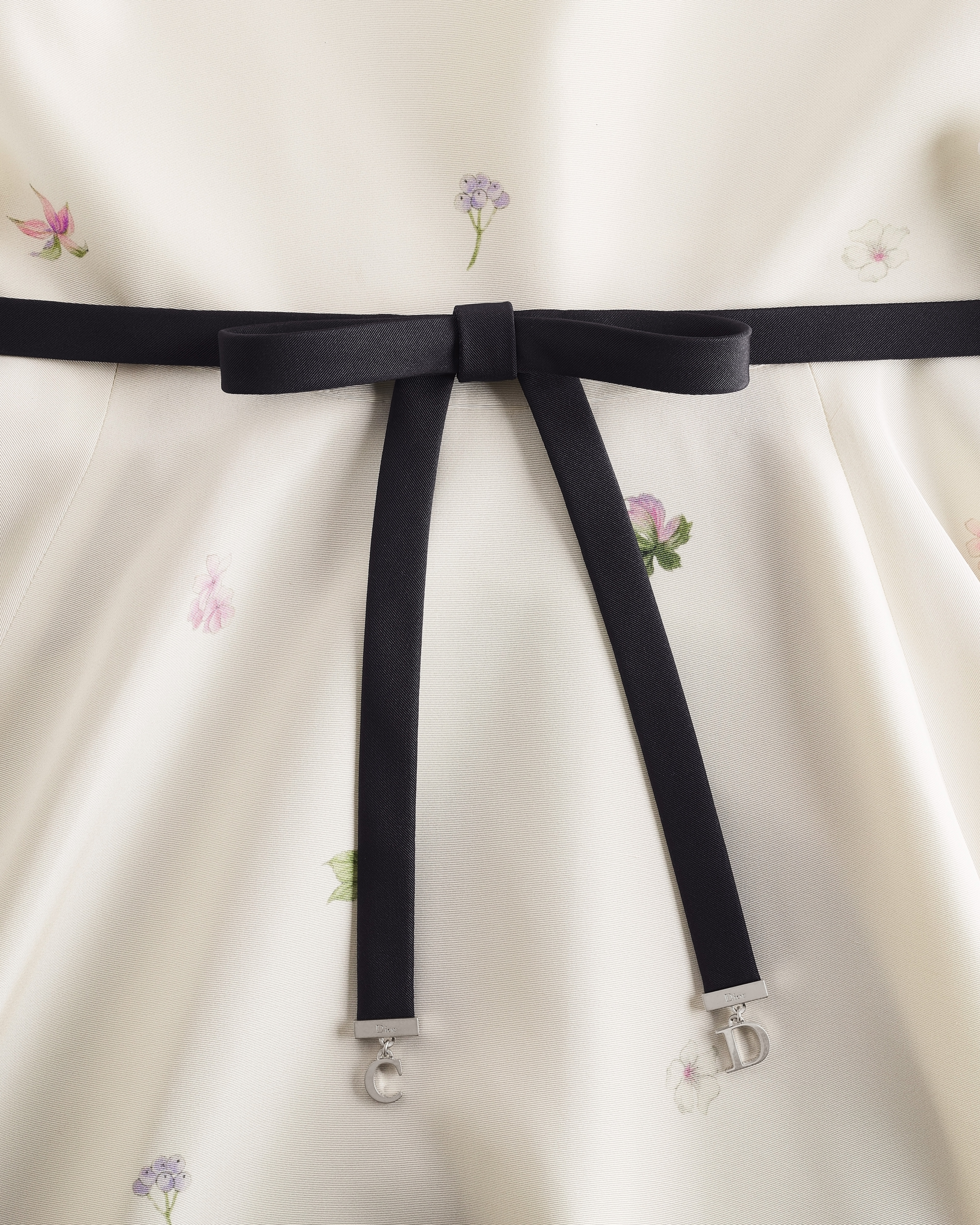 Mid-Length Flared Dress with Belt