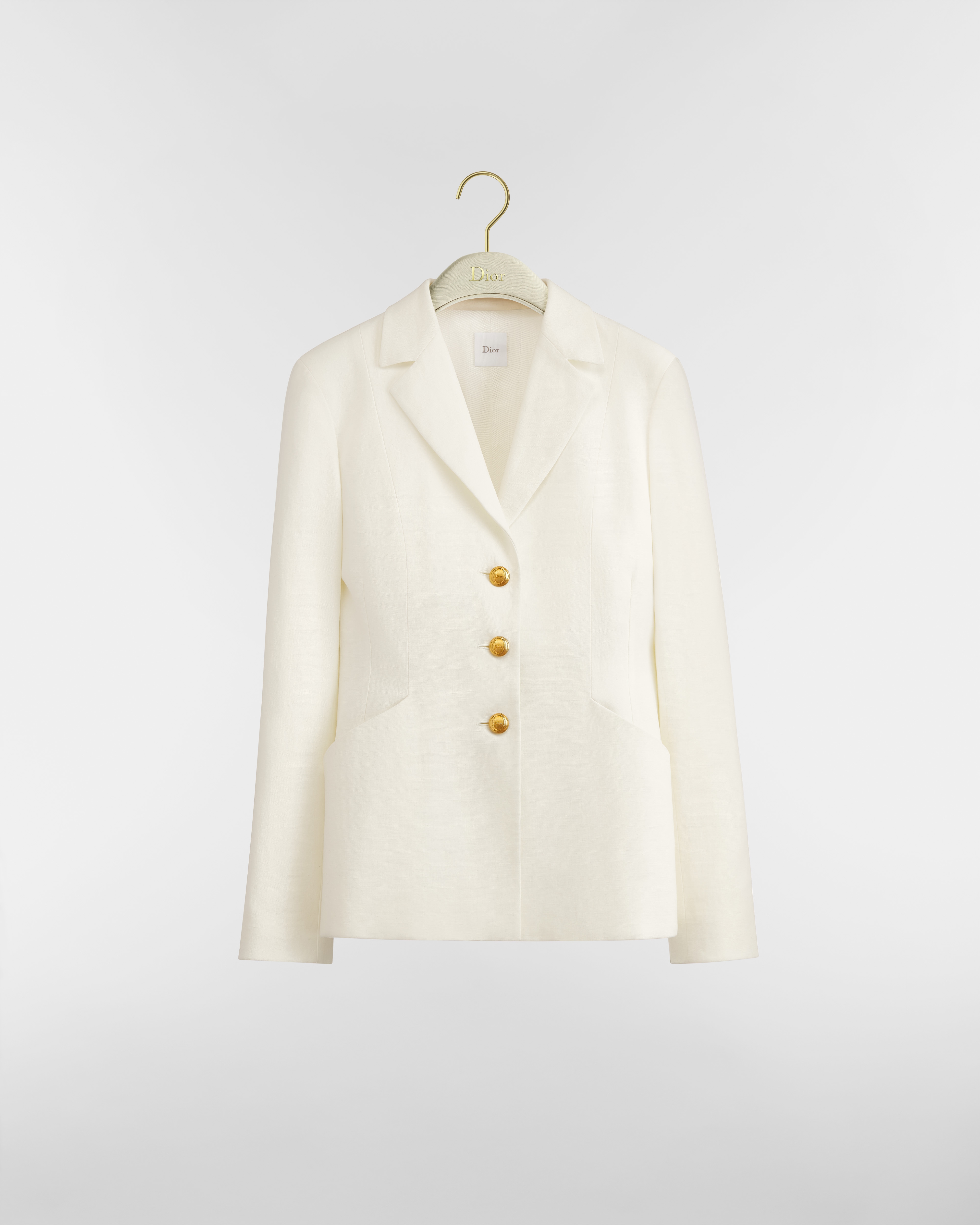 Dior Médaillon-Bar-jasje uit de Dioriviera-lijn Ecru linnen E01