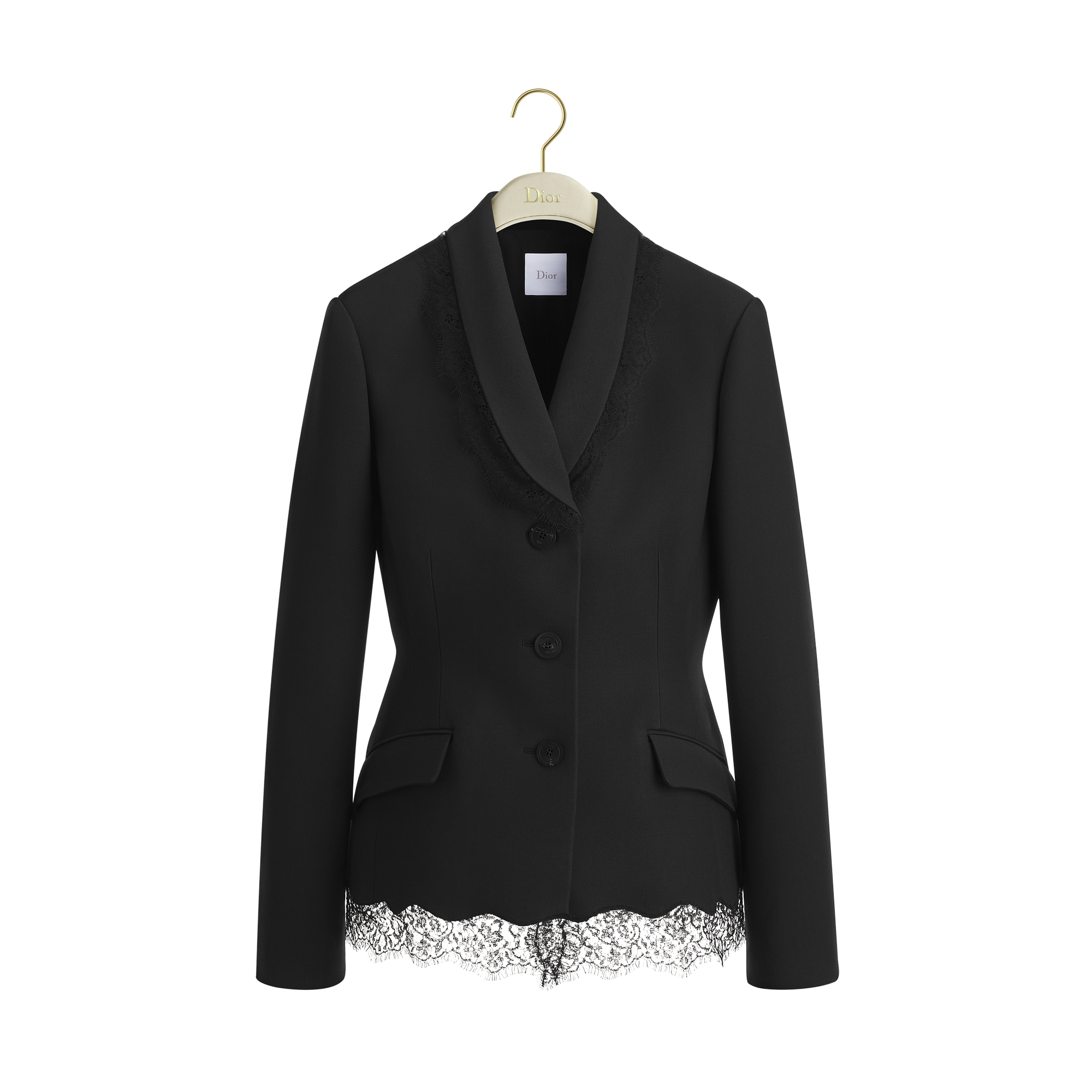  Black Wool, Silk and Lace