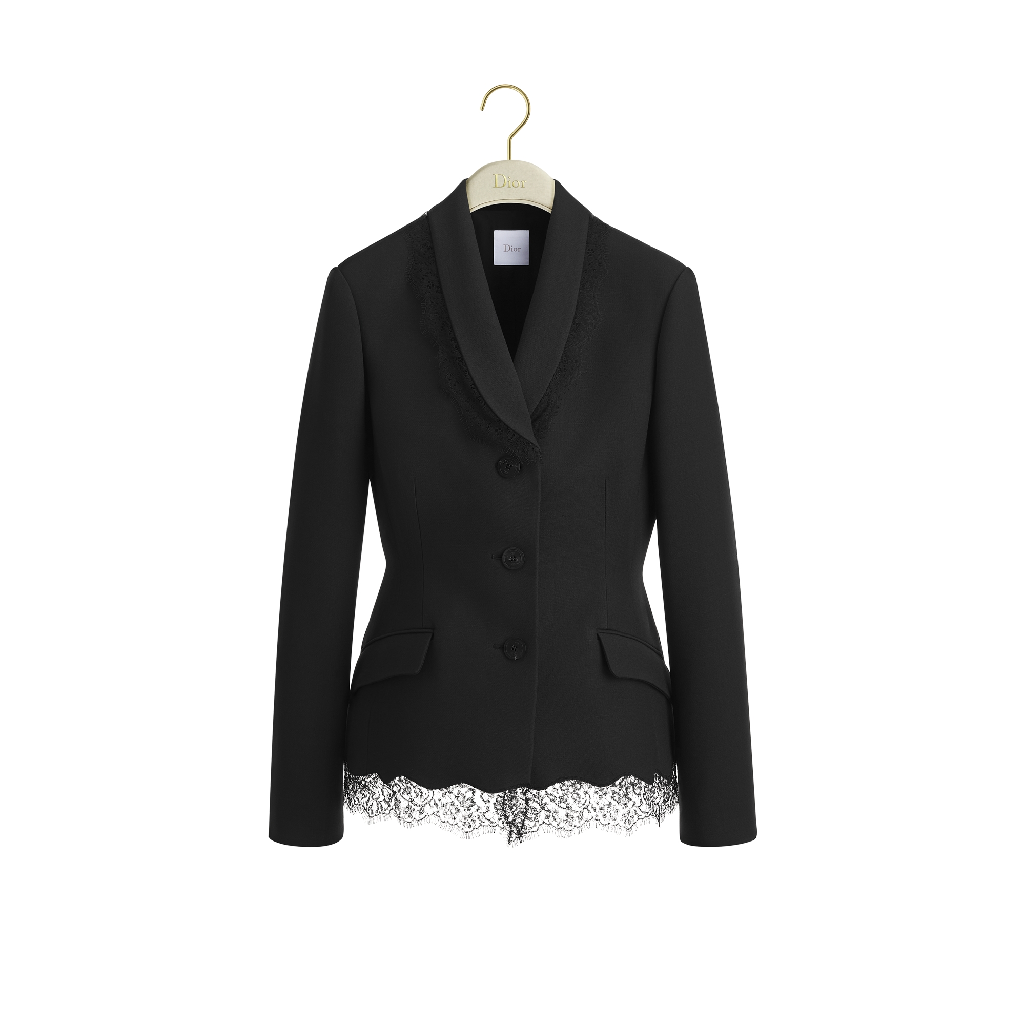  Black Wool, Silk and Lace