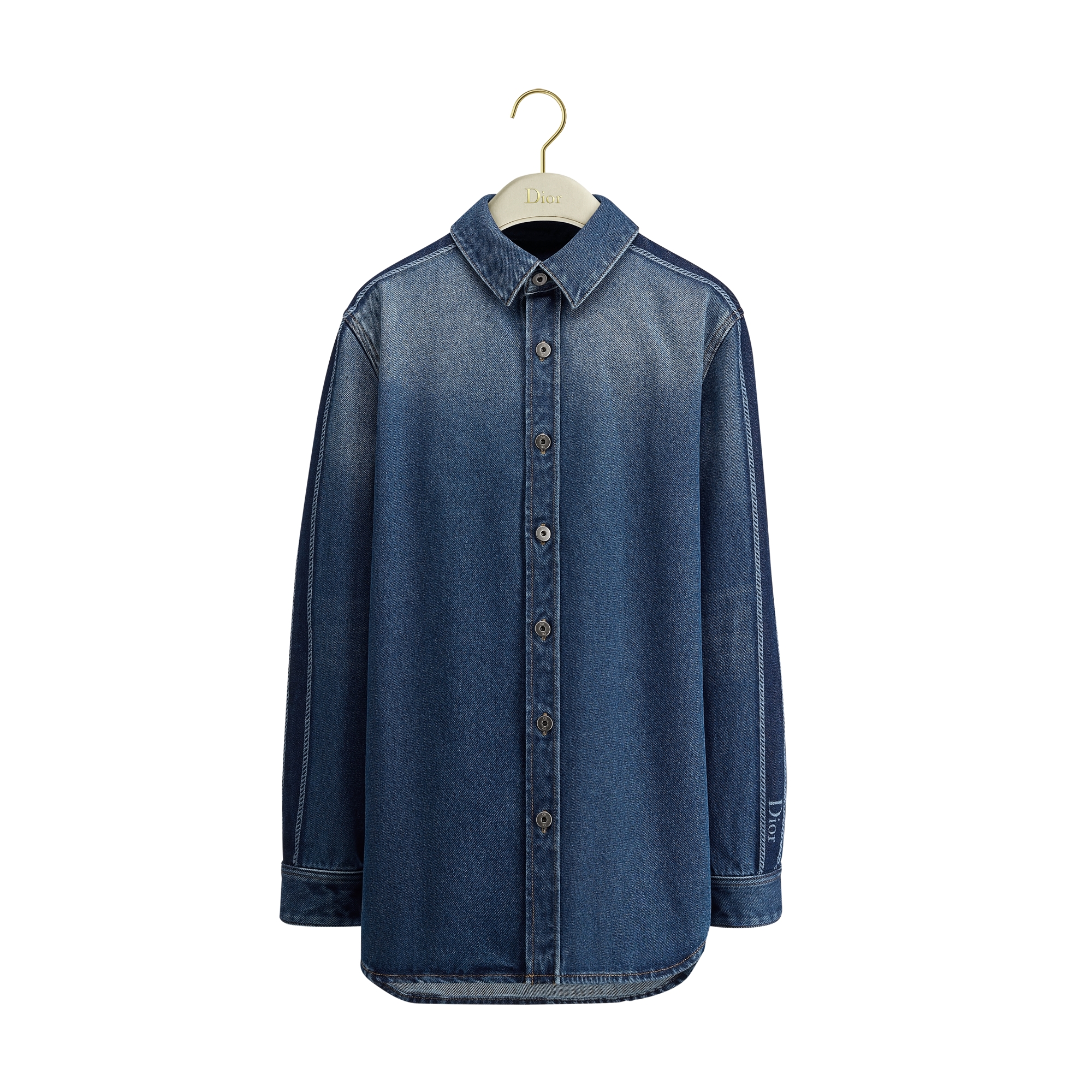 Shirt Blue Stonewashed Cotton Denim | DIOR