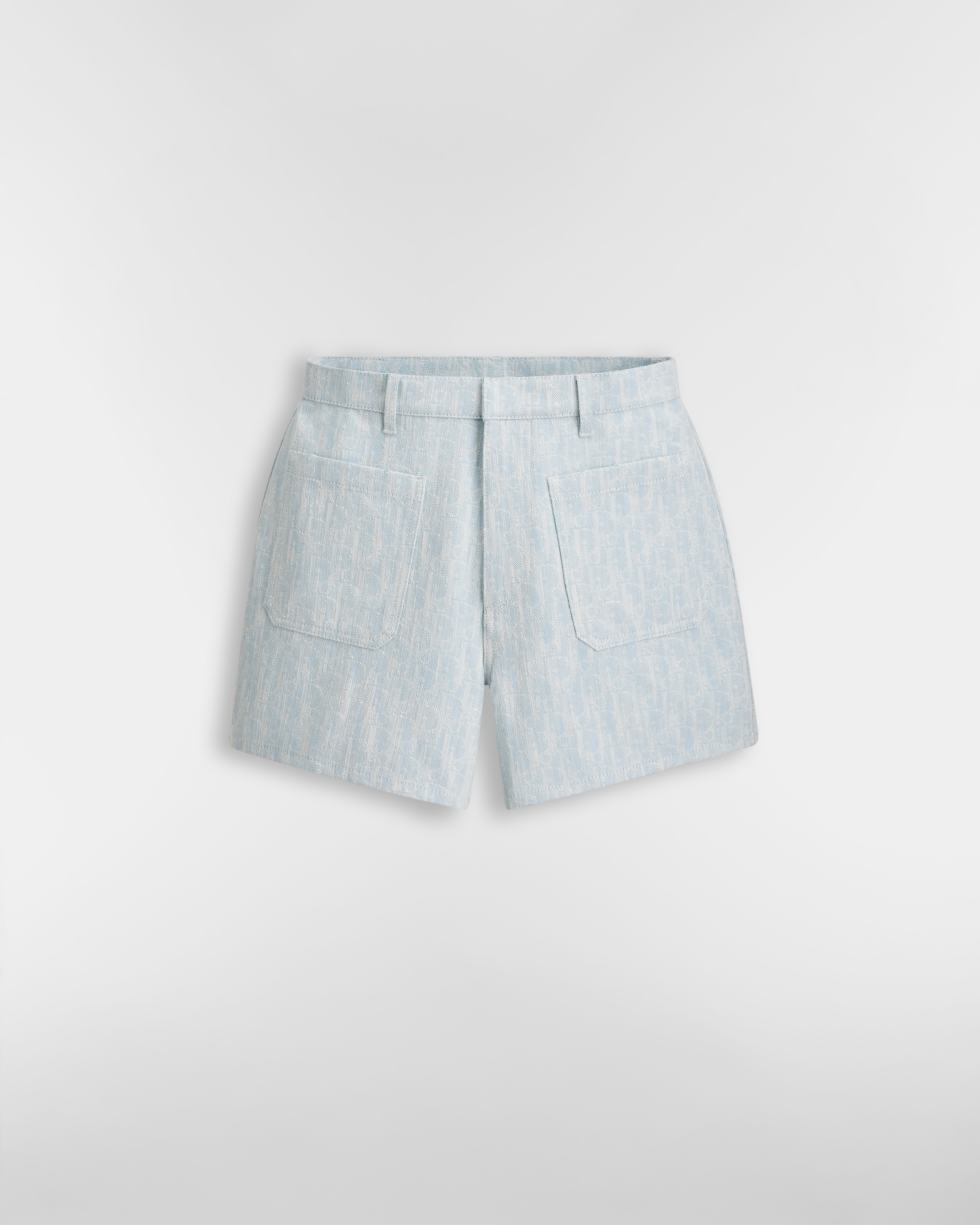 短褲 淺藍色 Dior Oblique Washed 全棉牛仔布 E01