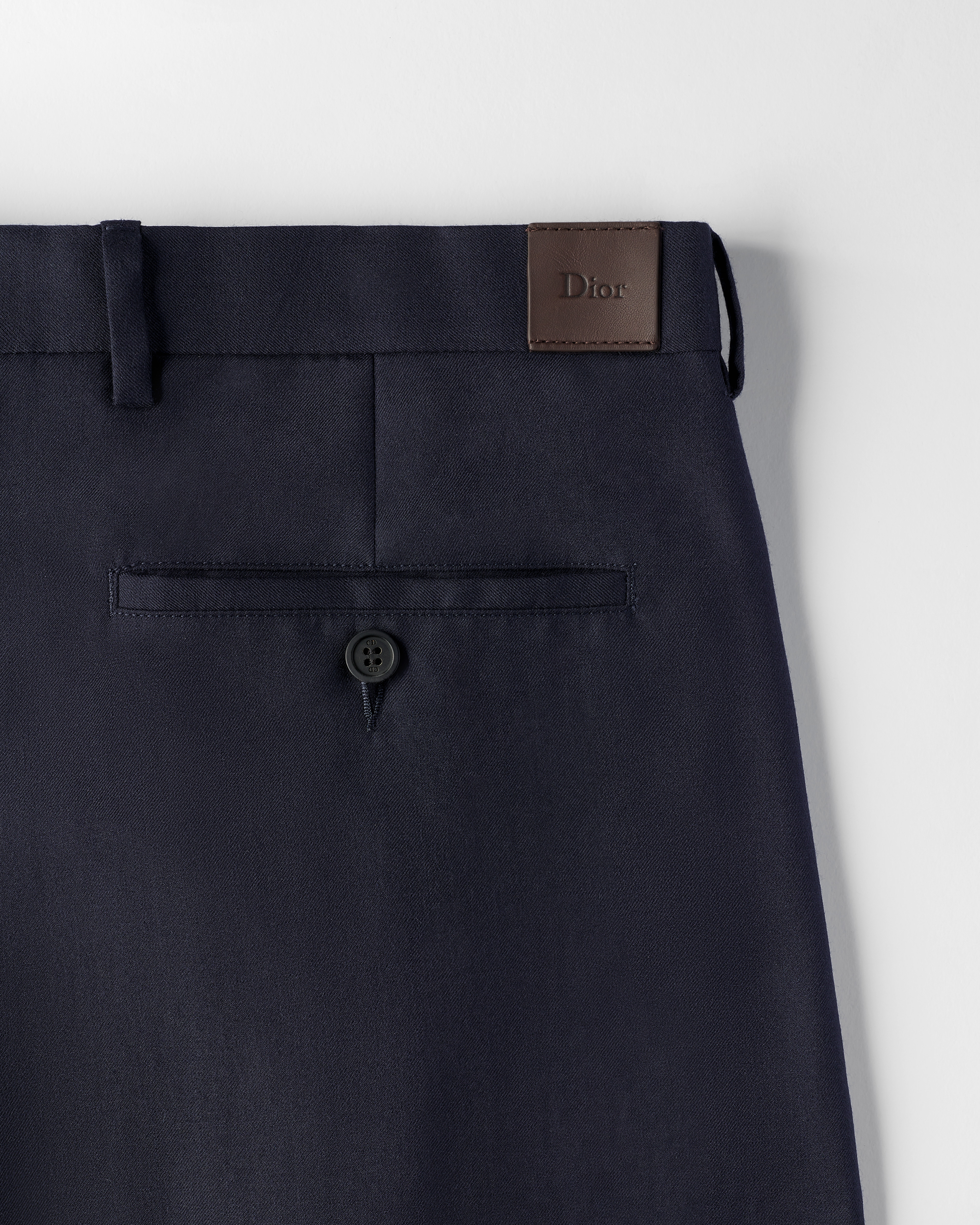 Dior Icons Tailored and Cuffed Chinos Navy Blue Cashmere-Silk Twill ...