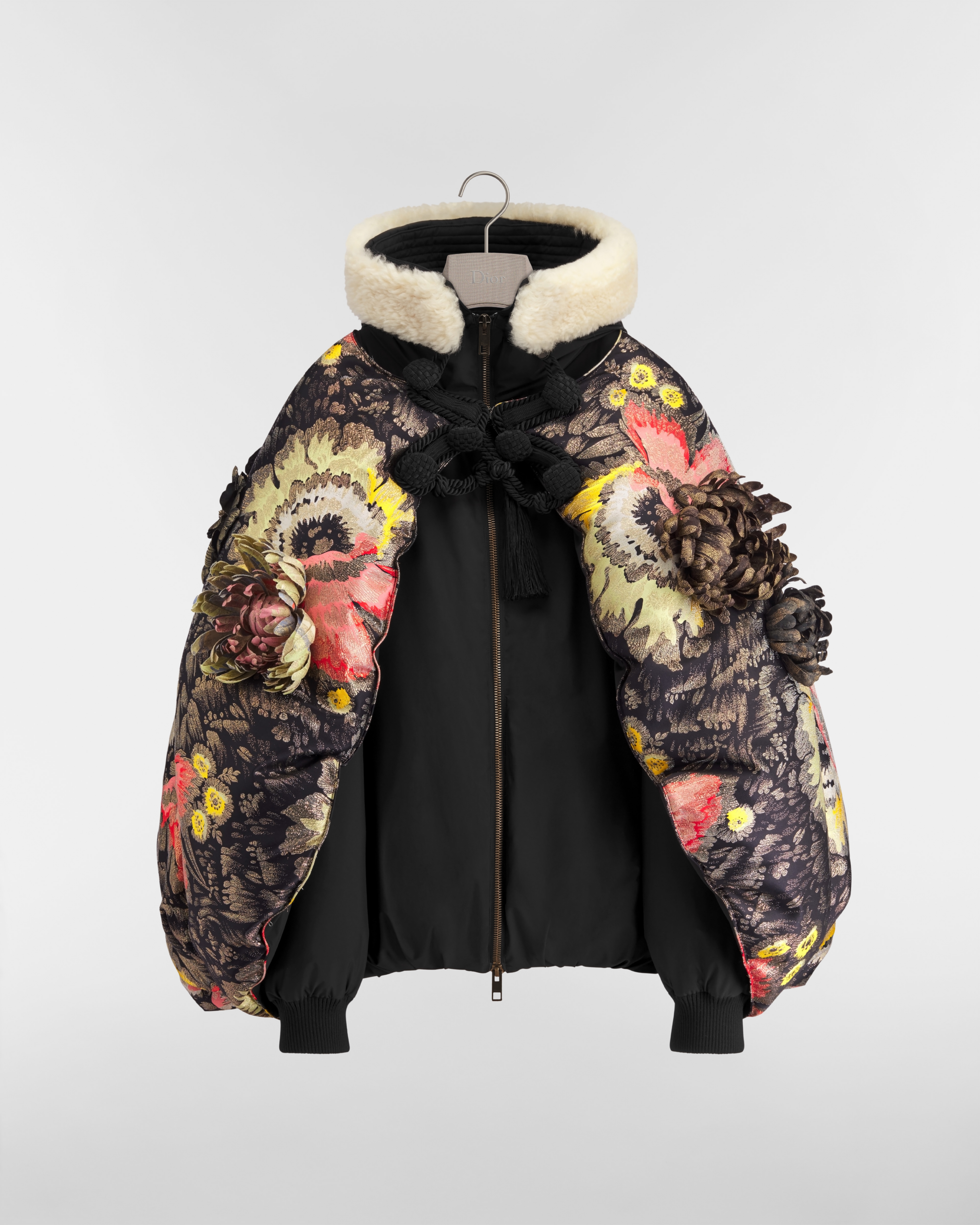 Puffer Jacket with Dior Byzance Cape