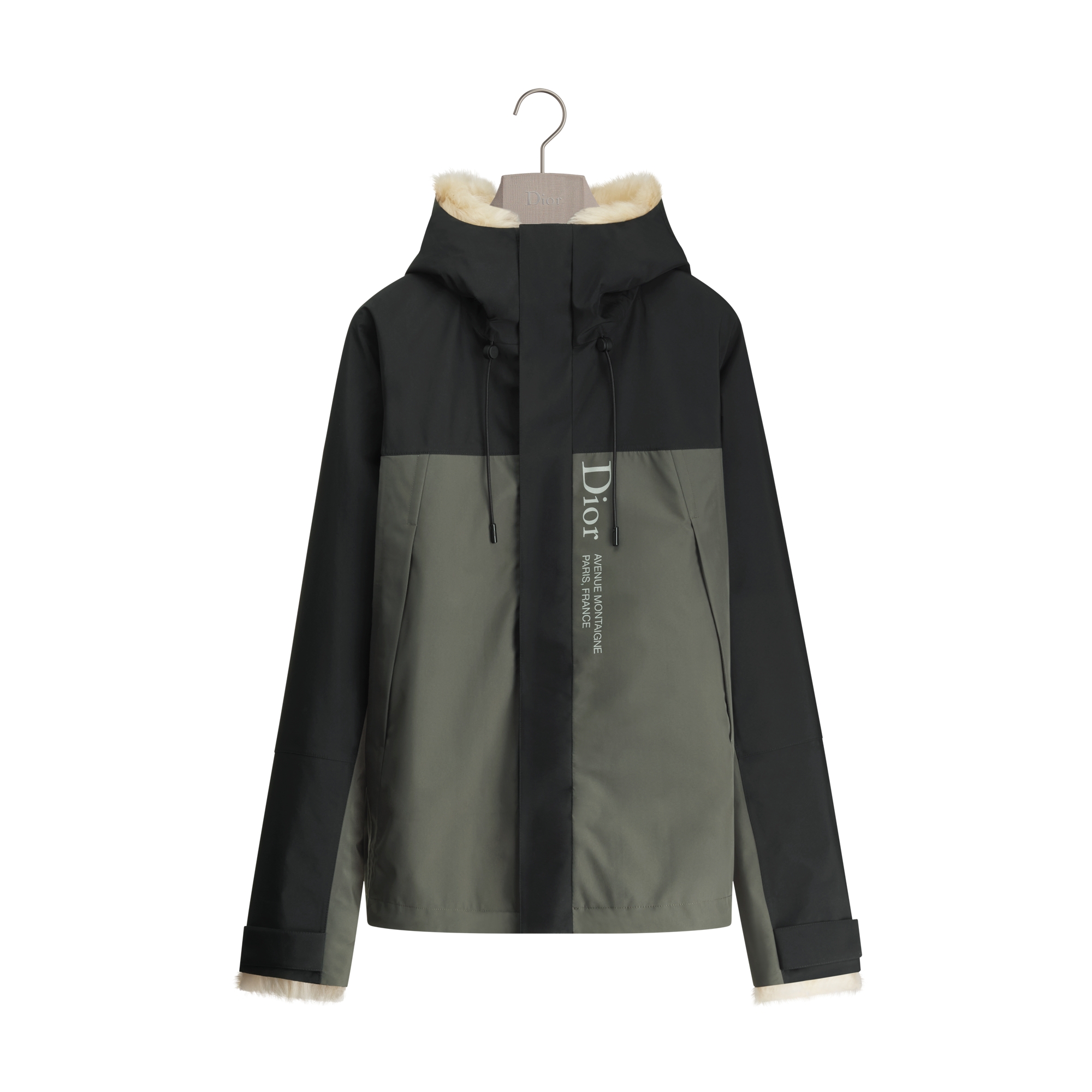 Dior Montaigne Jacket Black Water-Repellent Technical Fabric | DIOR CY