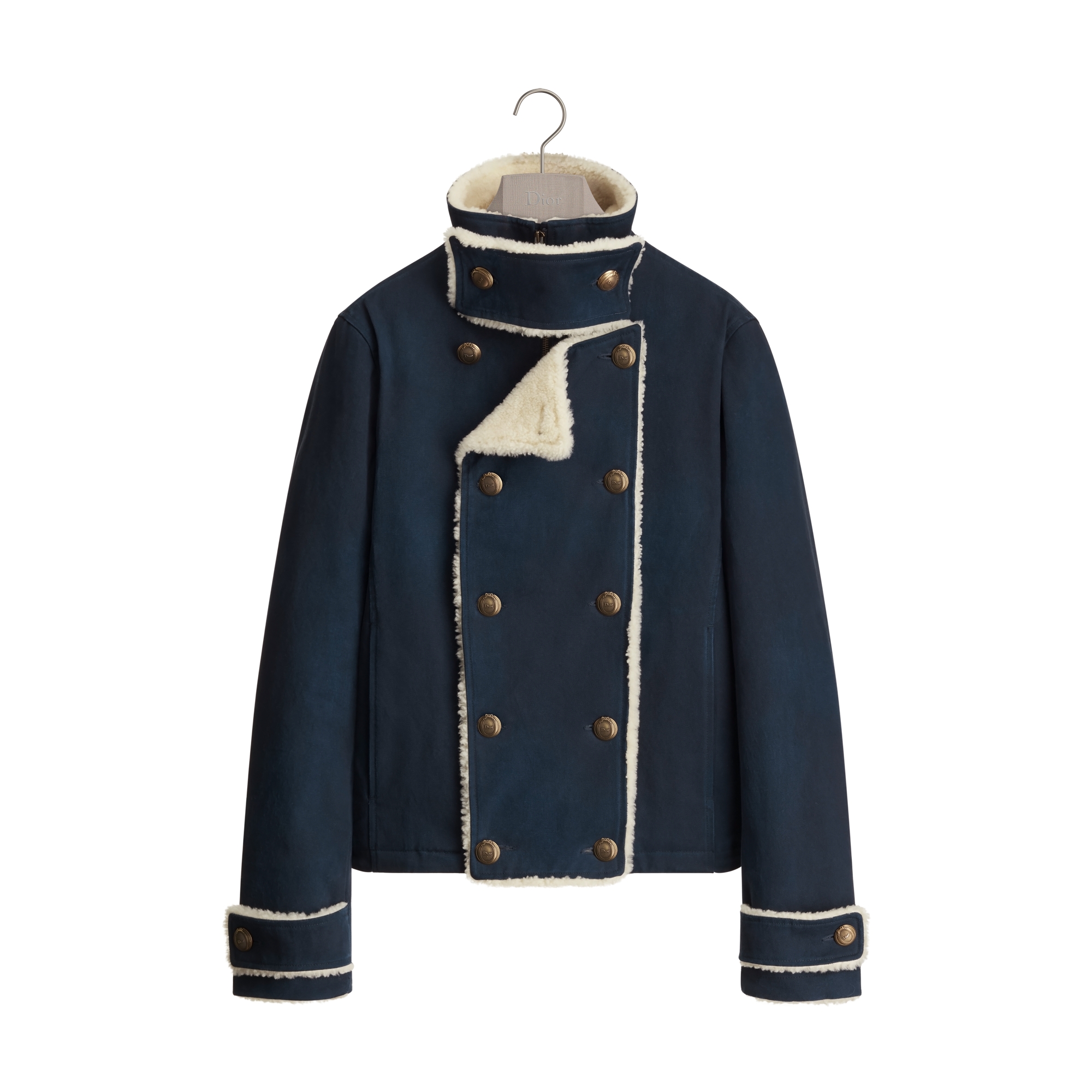 Dior Médaillon Jacket Navy Blue Cotton Twill E01