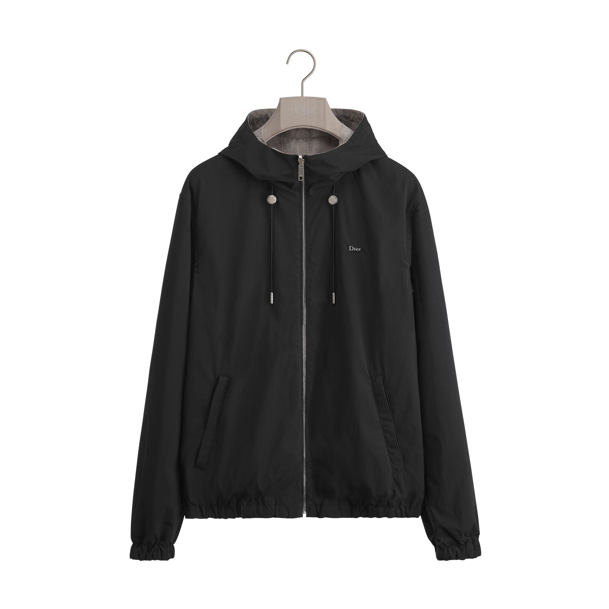Dior Oblique Reversible Windbreaker Black Water-Repellent