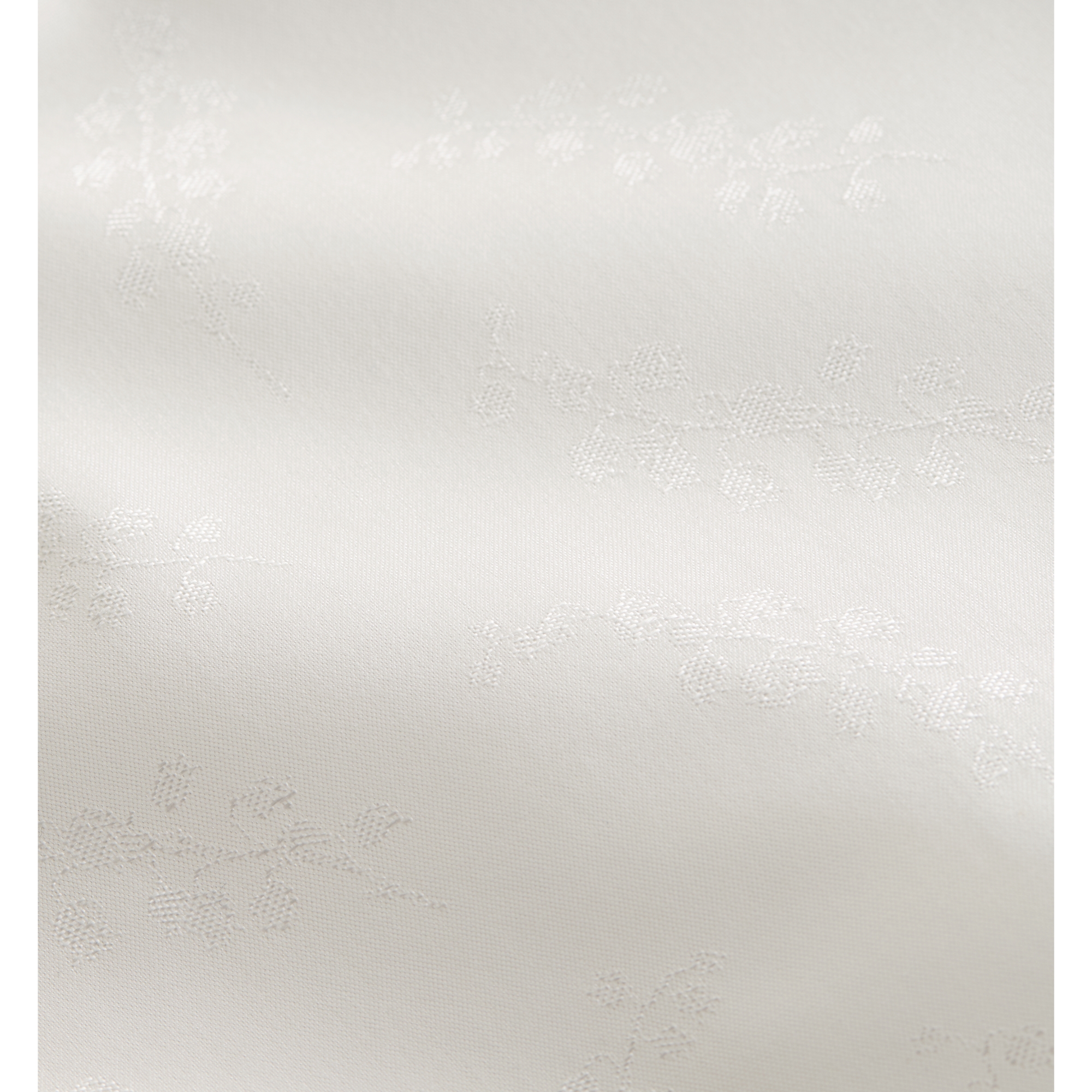 Lily of the Valley Jacquard Shirt Off-White Silk and Cotton Jacquard E10