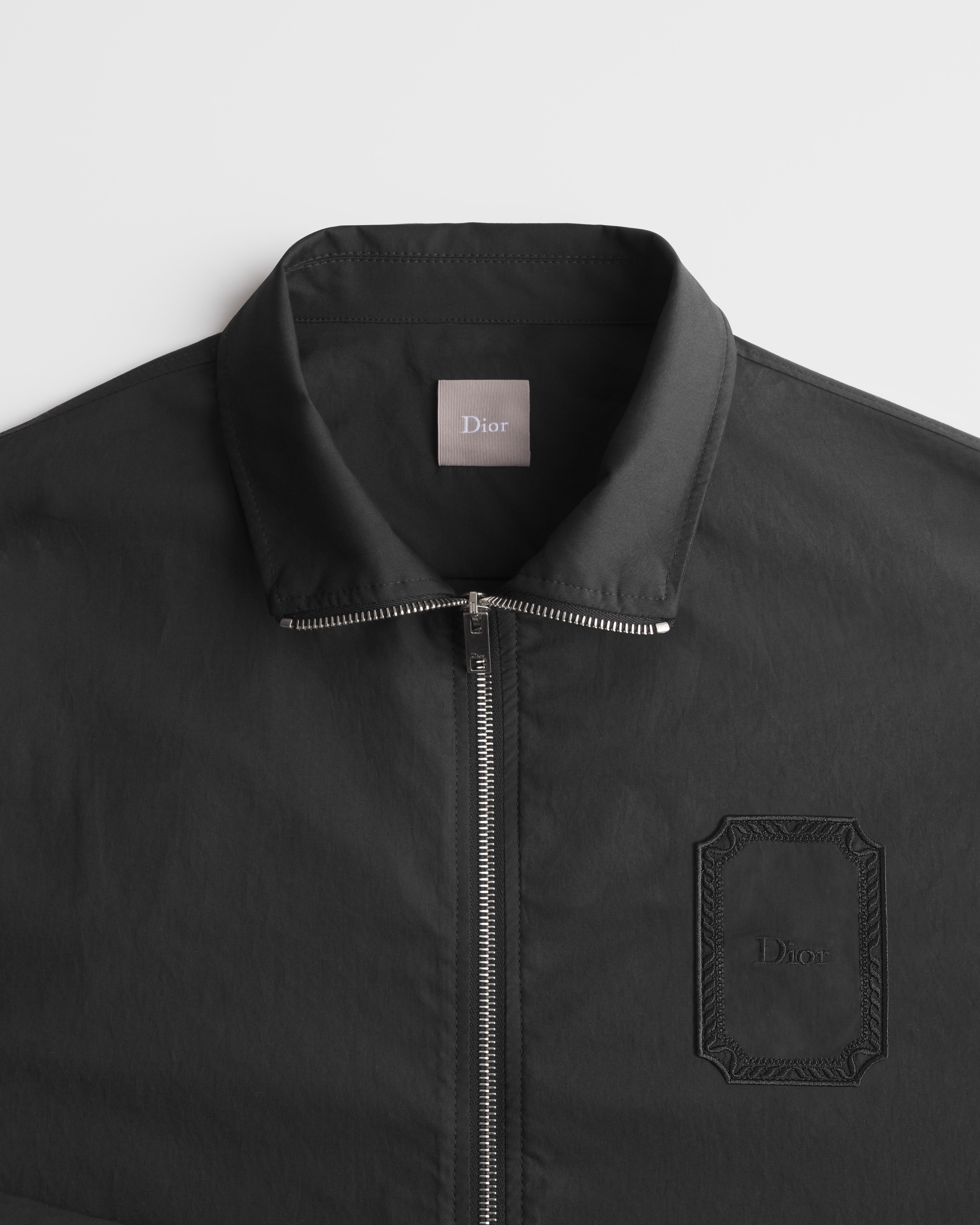 Zipped Shirt with Dior Médaillon Patch
