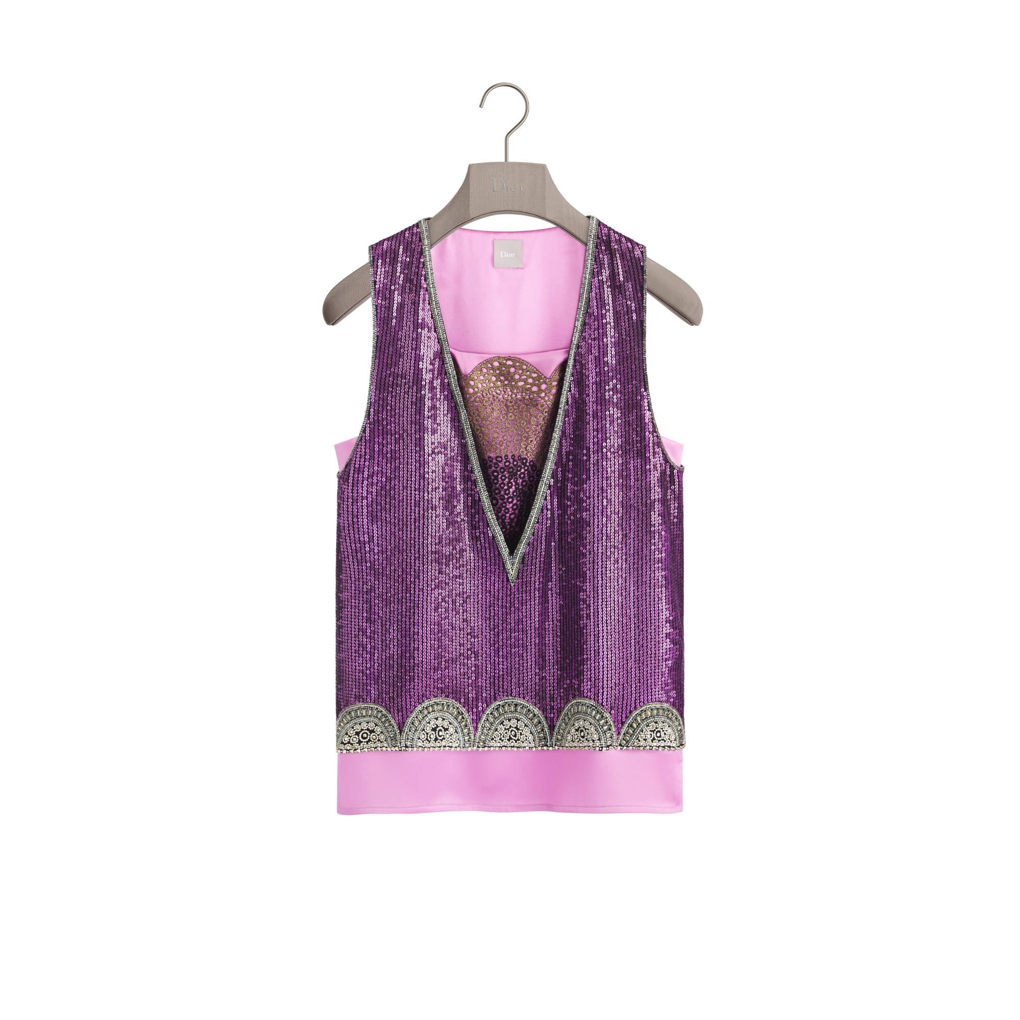  Seidengeorgette in Violett