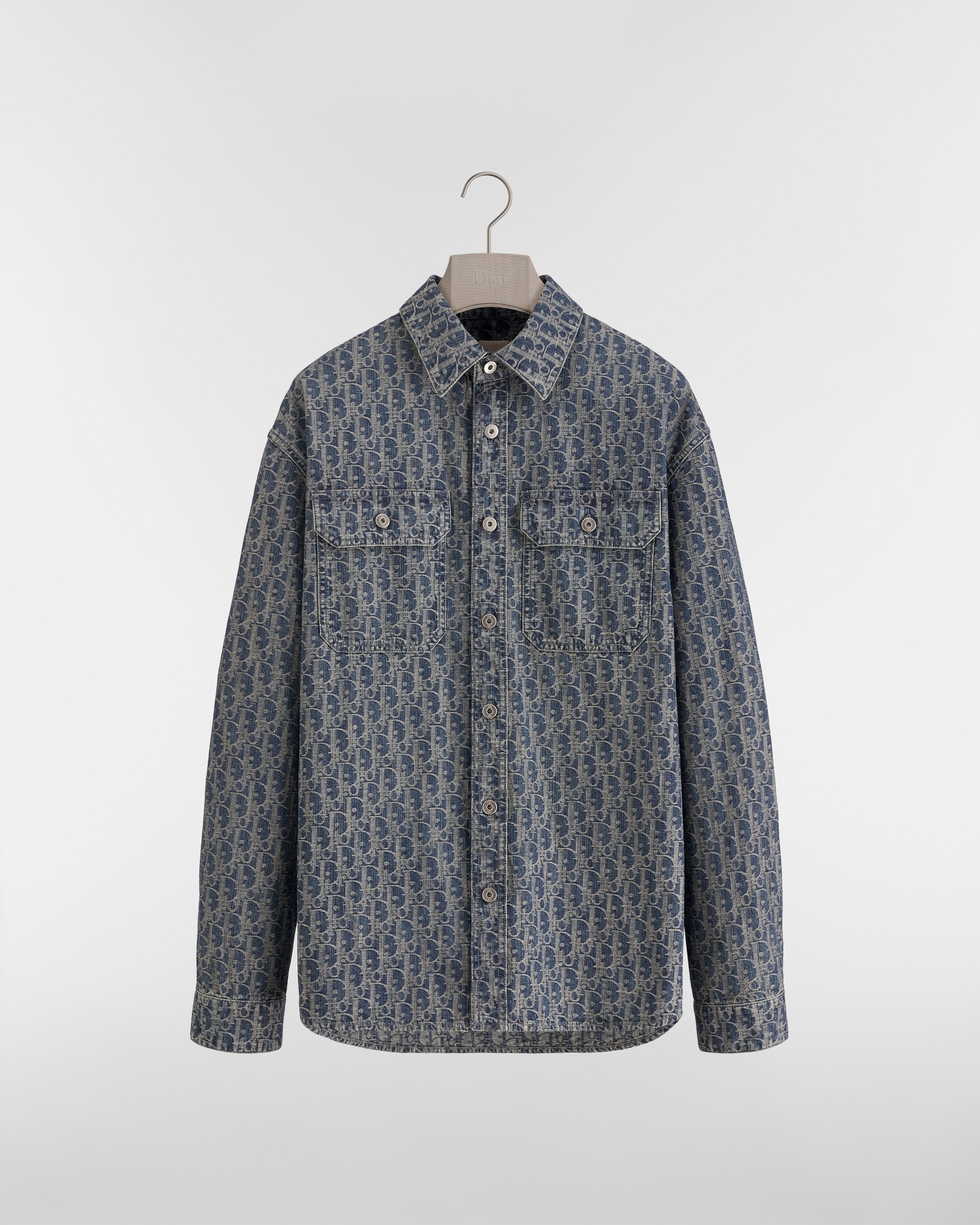 Surchemise Dior Oblique Denim Jacquard Dior Oblique Denim bleu E01