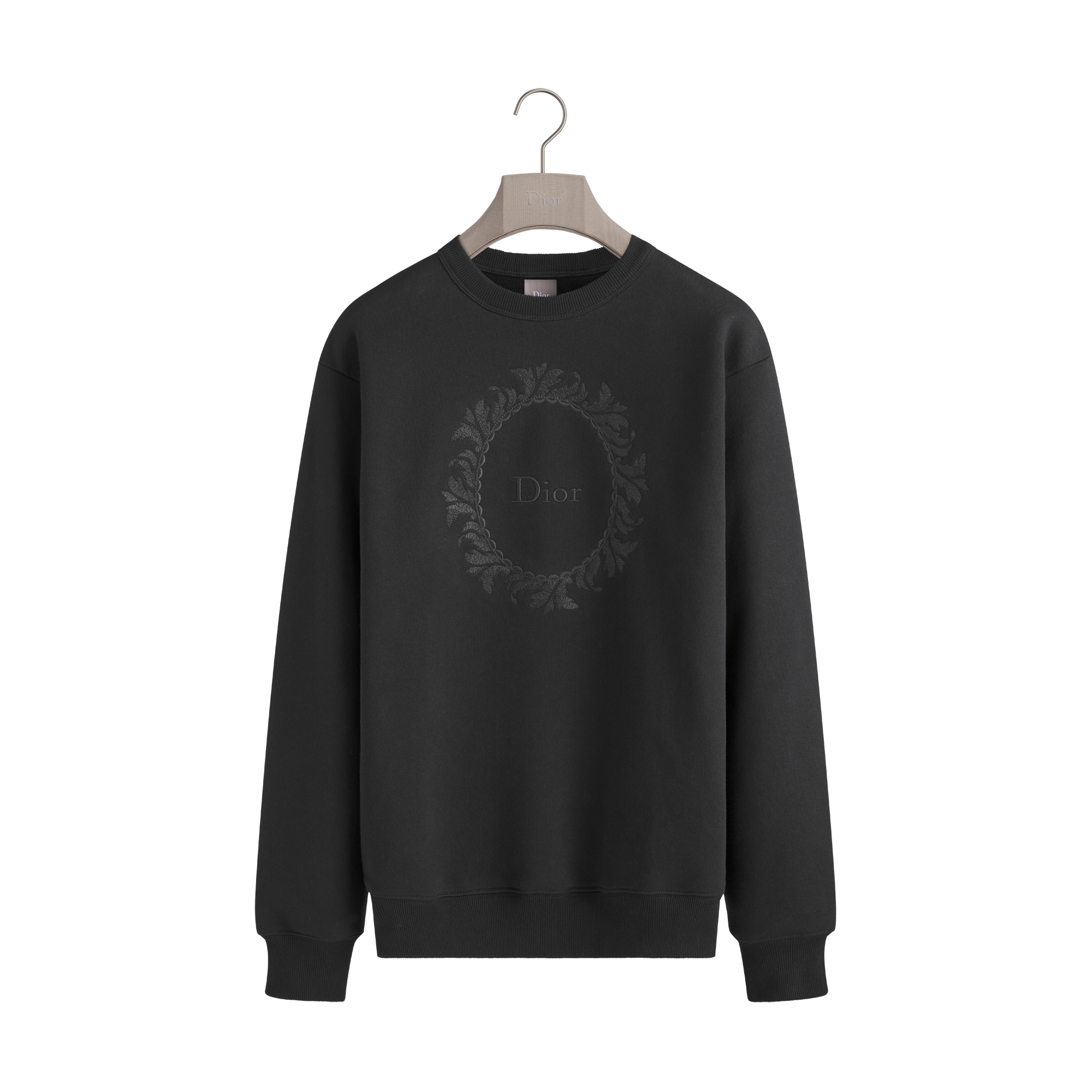 Dior Médaillon Relaxed-Fit Sweatshirt Black Cotton Fleece E01