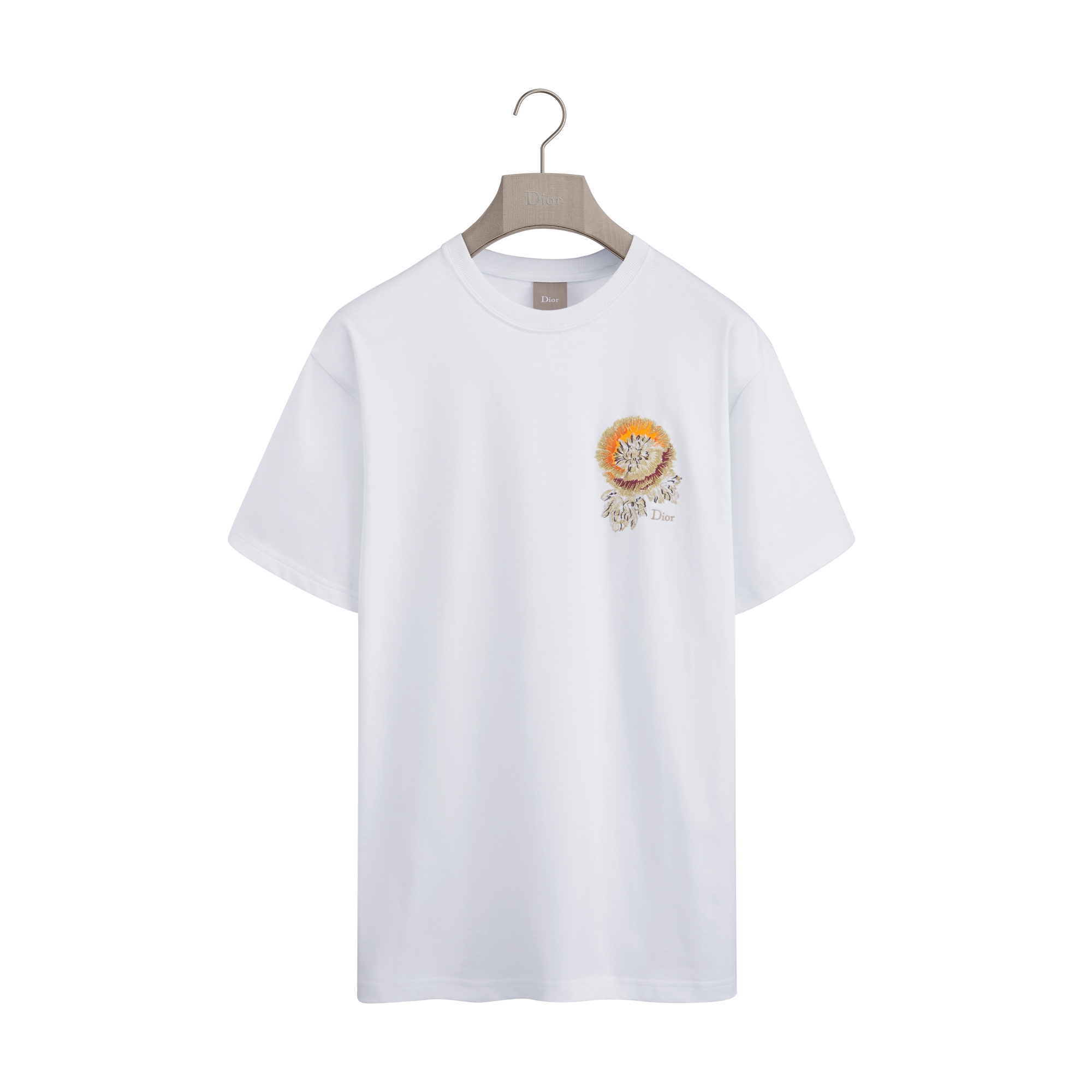 Dior Byzance T-Shirt, Relaxed Fit White Cotton Jersey | DIOR