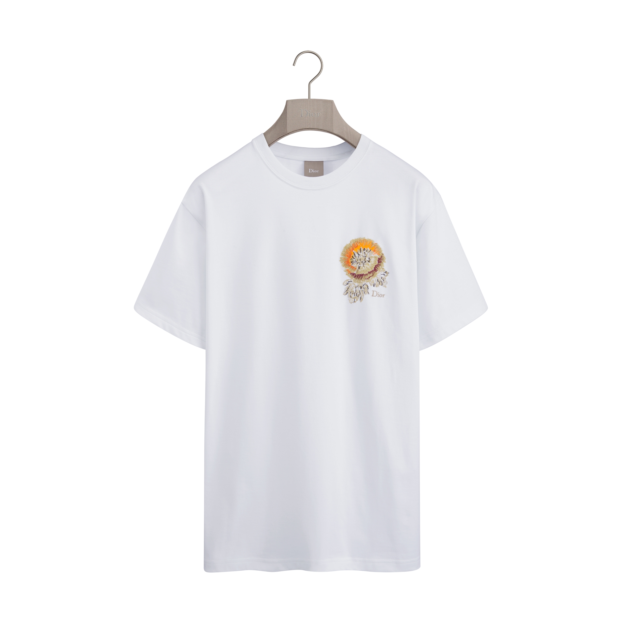Dior Byzance T-Shirt, Relaxed Fit White Cotton Jersey | DIOR AT