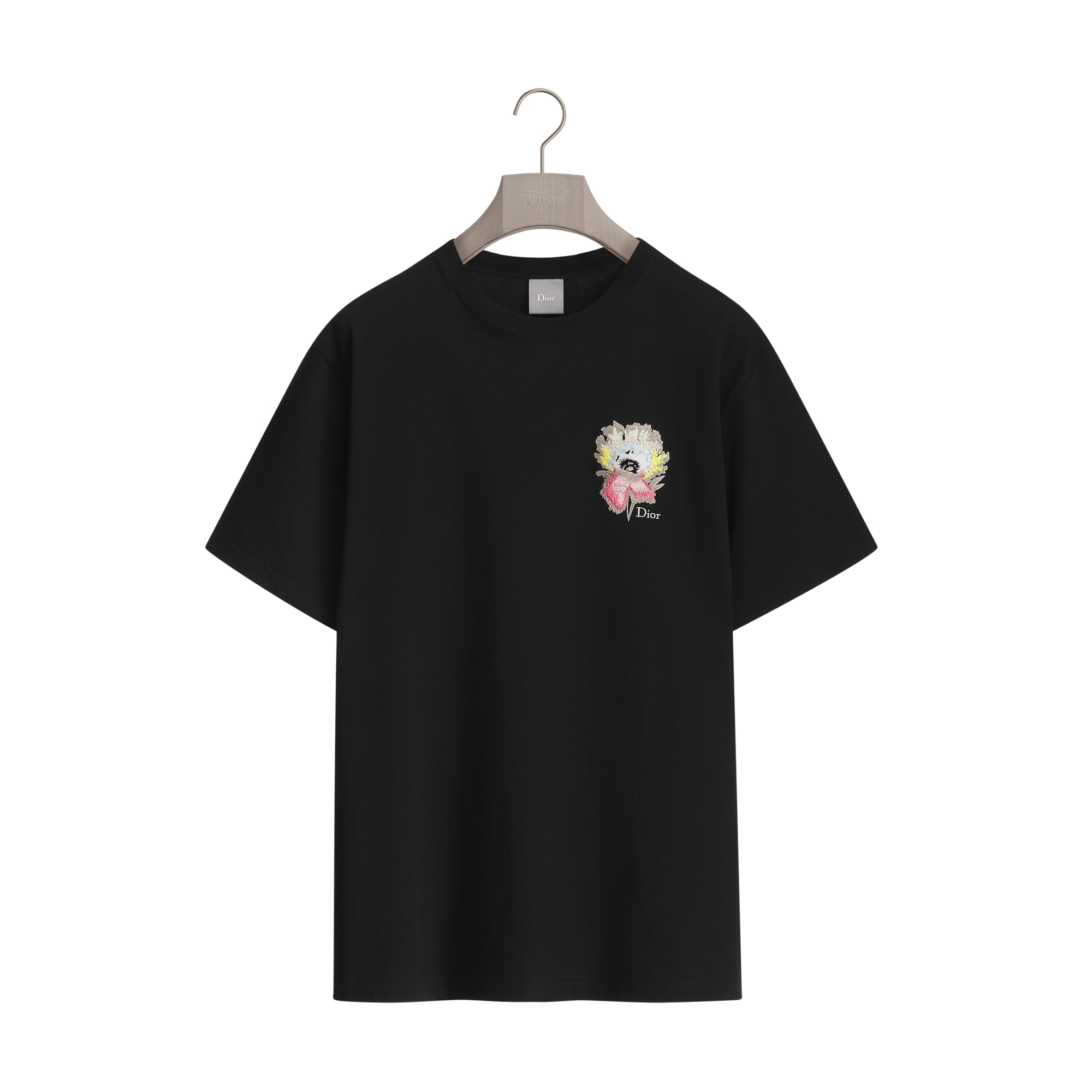 DIOR ロンT Dior Byzance T-Shirt, Relaxed Fit Black Cotton Jersey | DIOR