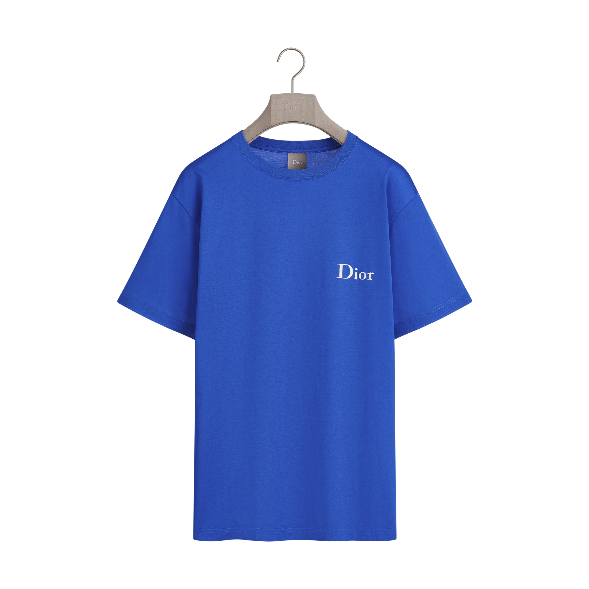 T-Shirt with Dior Embroidery, Relaxed Fit Red Cotton Jersey | DIOR