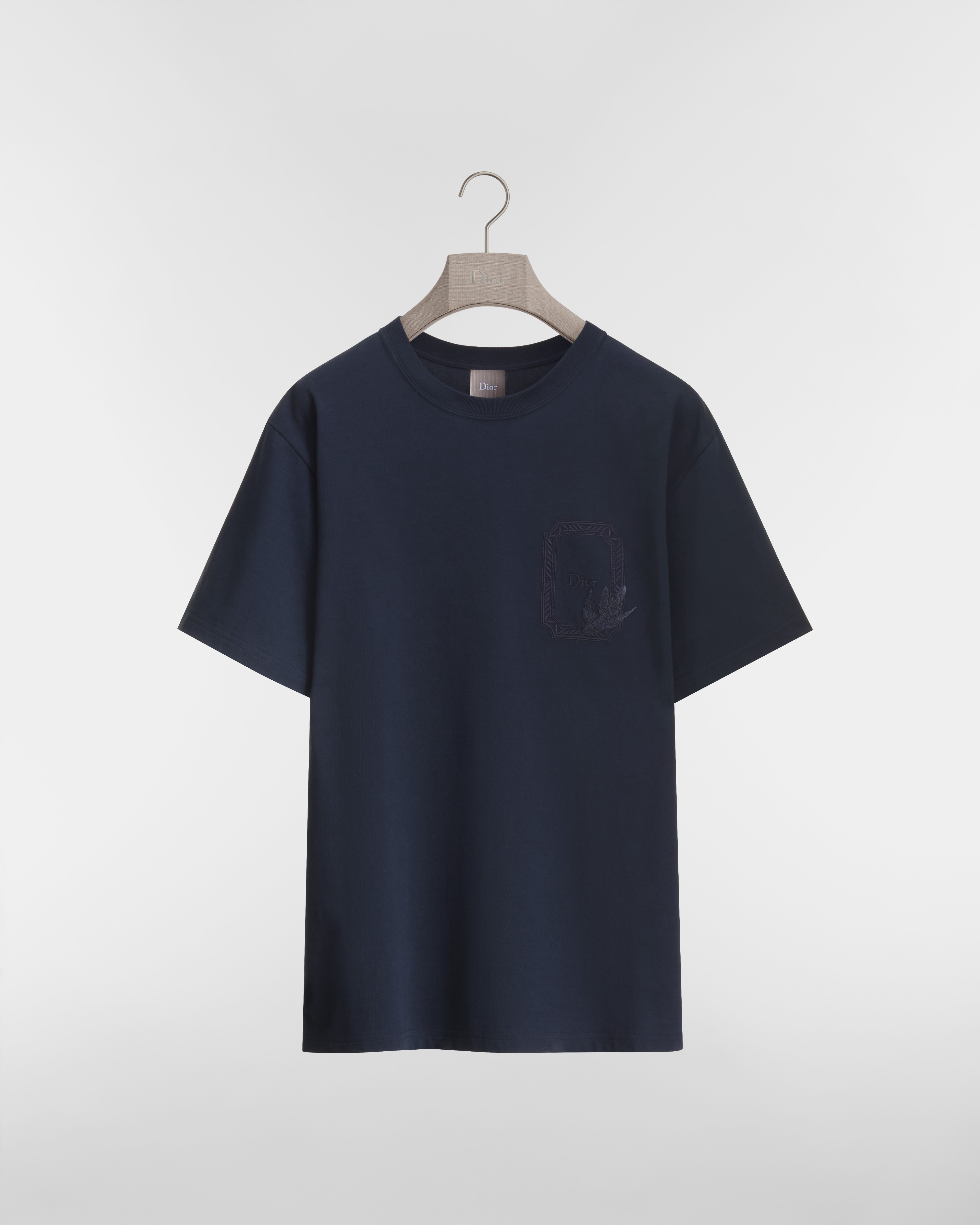 T-shirt Dior Médaillon Colibri, coupe relax Jersey de coton bleu E01