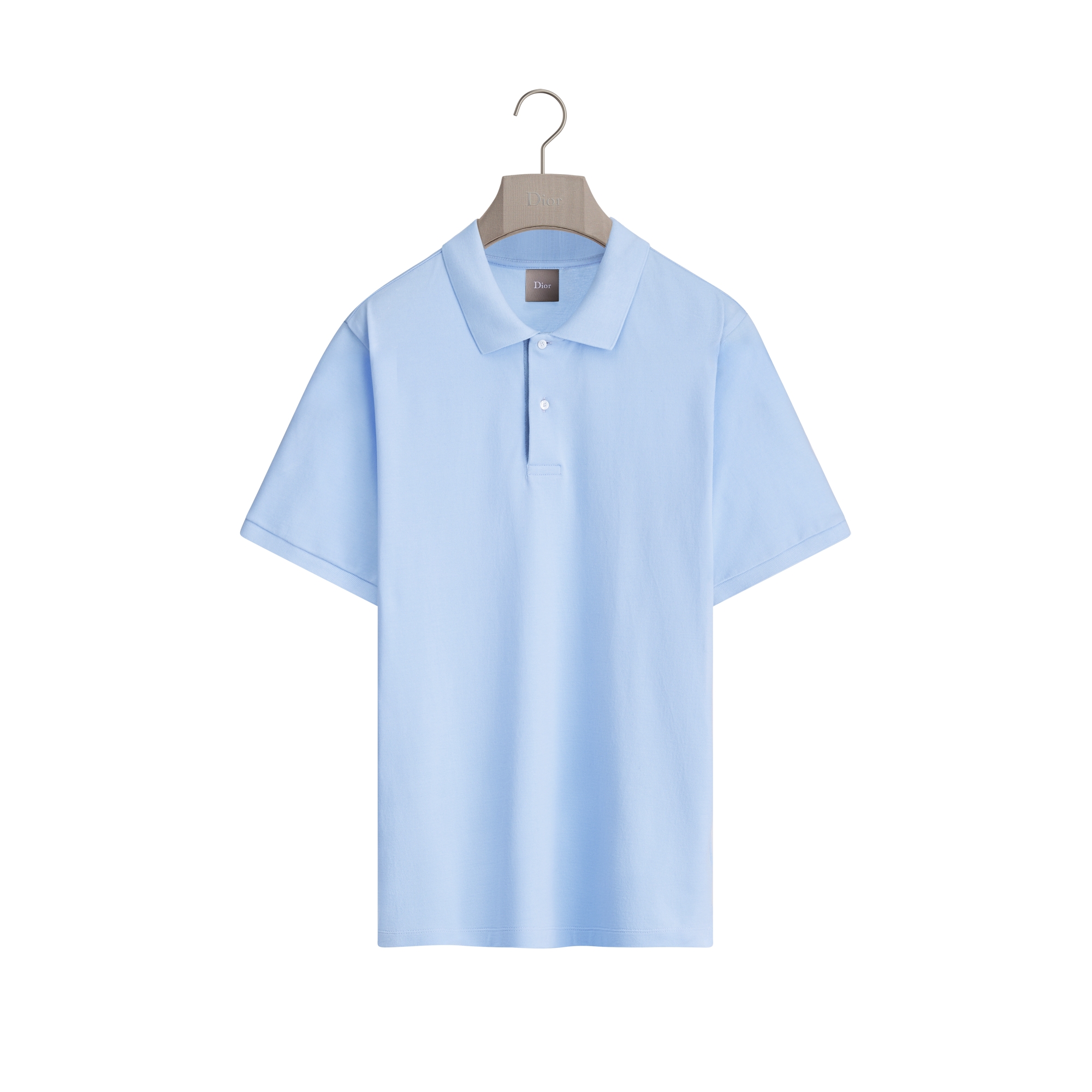 Polo Shirt, Regular Fit Blue Cotton Piqué E01