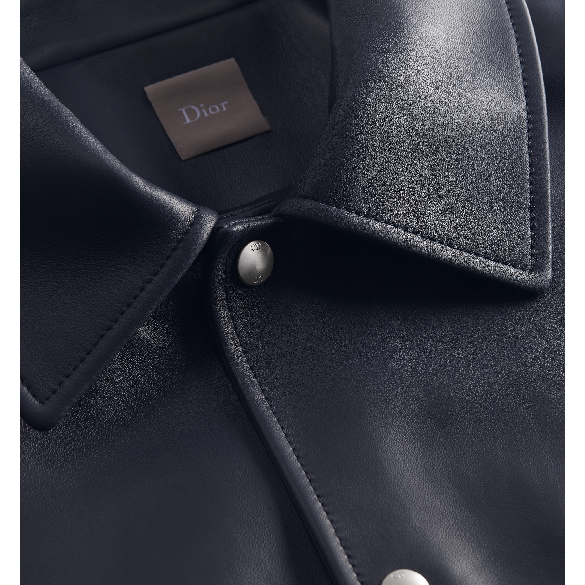 Dior Médaillon Coach Jacket Navy Blue Calfskin E10