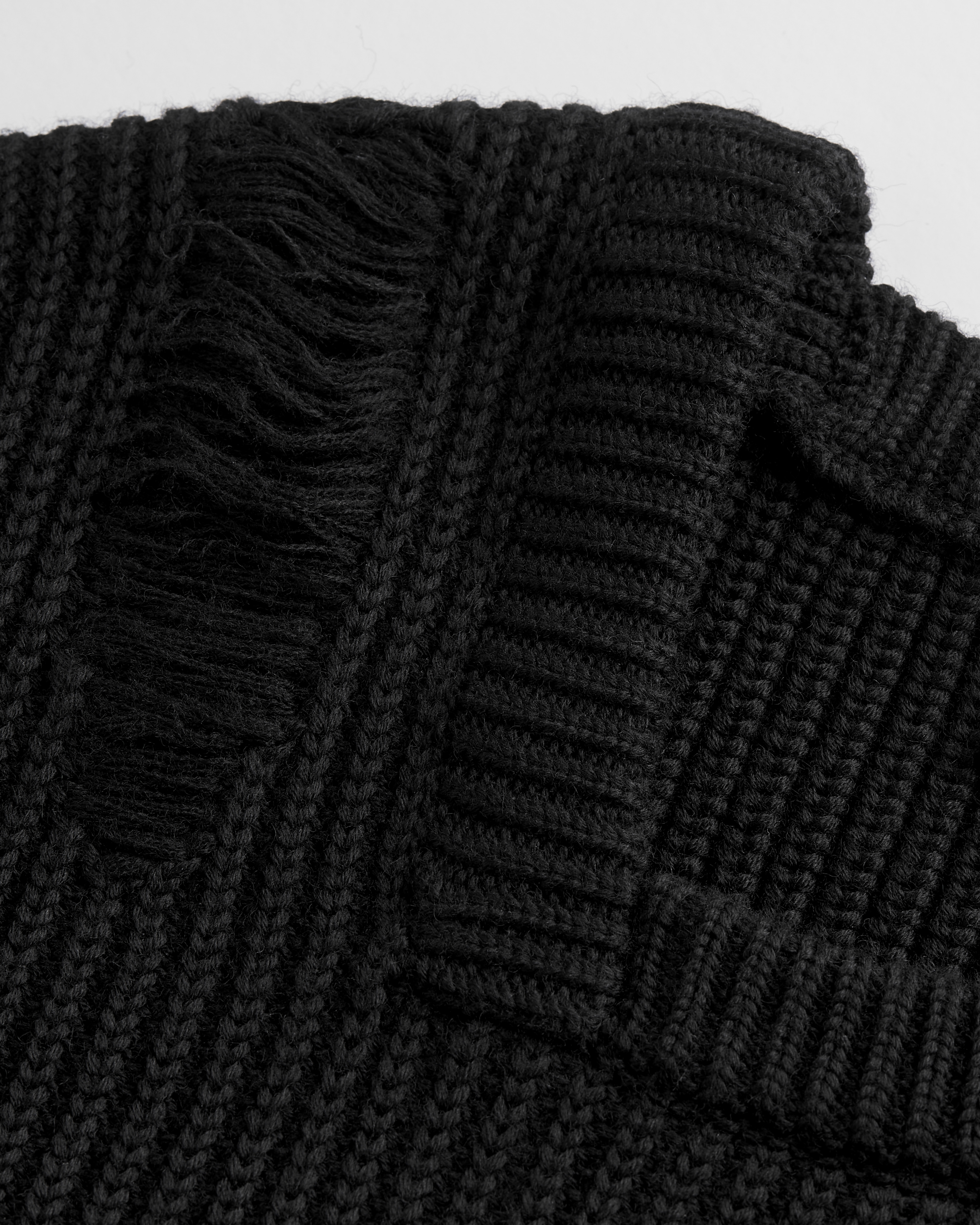 D-Neck Sweater, Oversized Fit