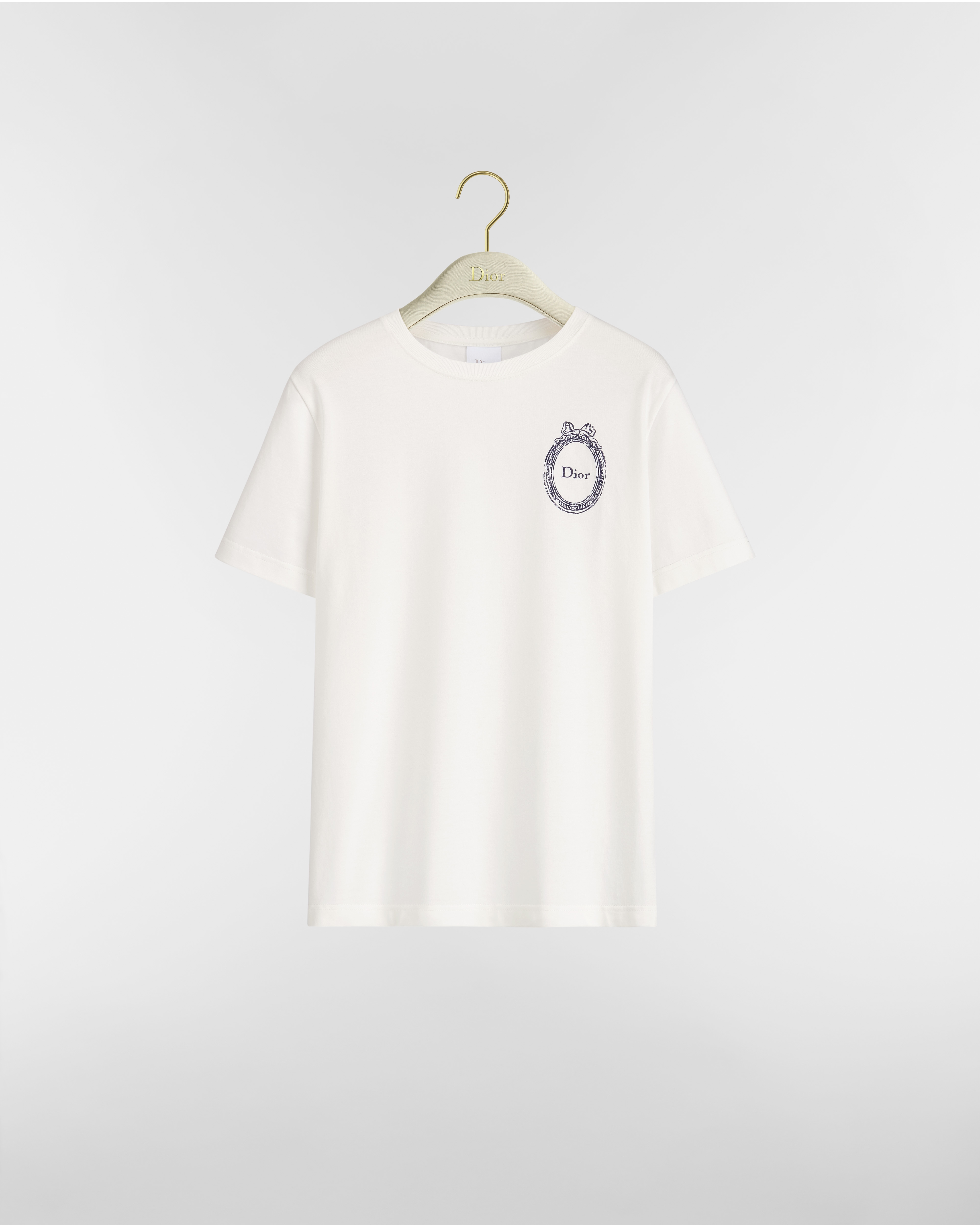 Dioriviera Dior Médaillon T-Shirt White Cotton Jersey E01