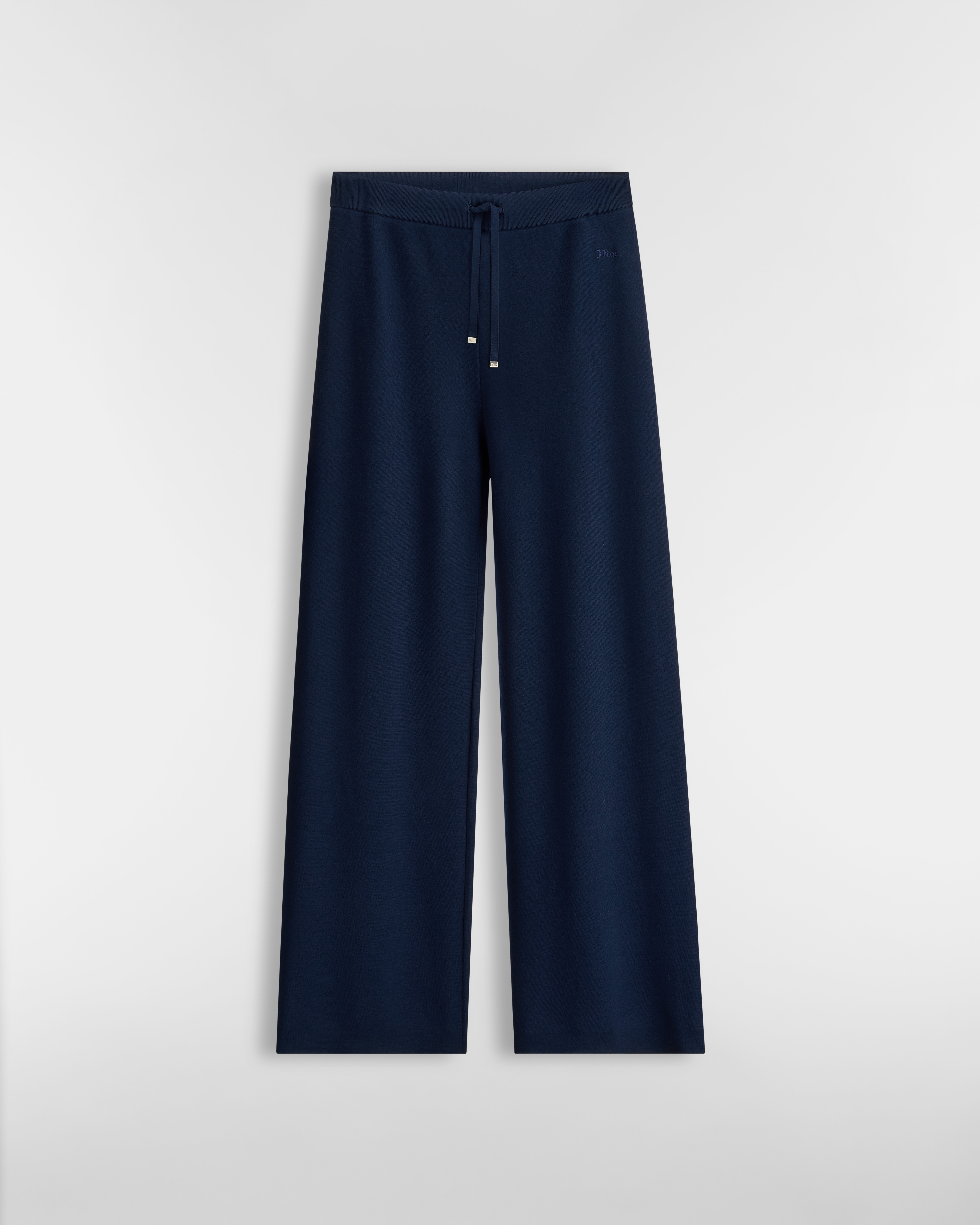 Pantalones Dior Médaillon Punto de mezcla de lana virgen azul marino E01
