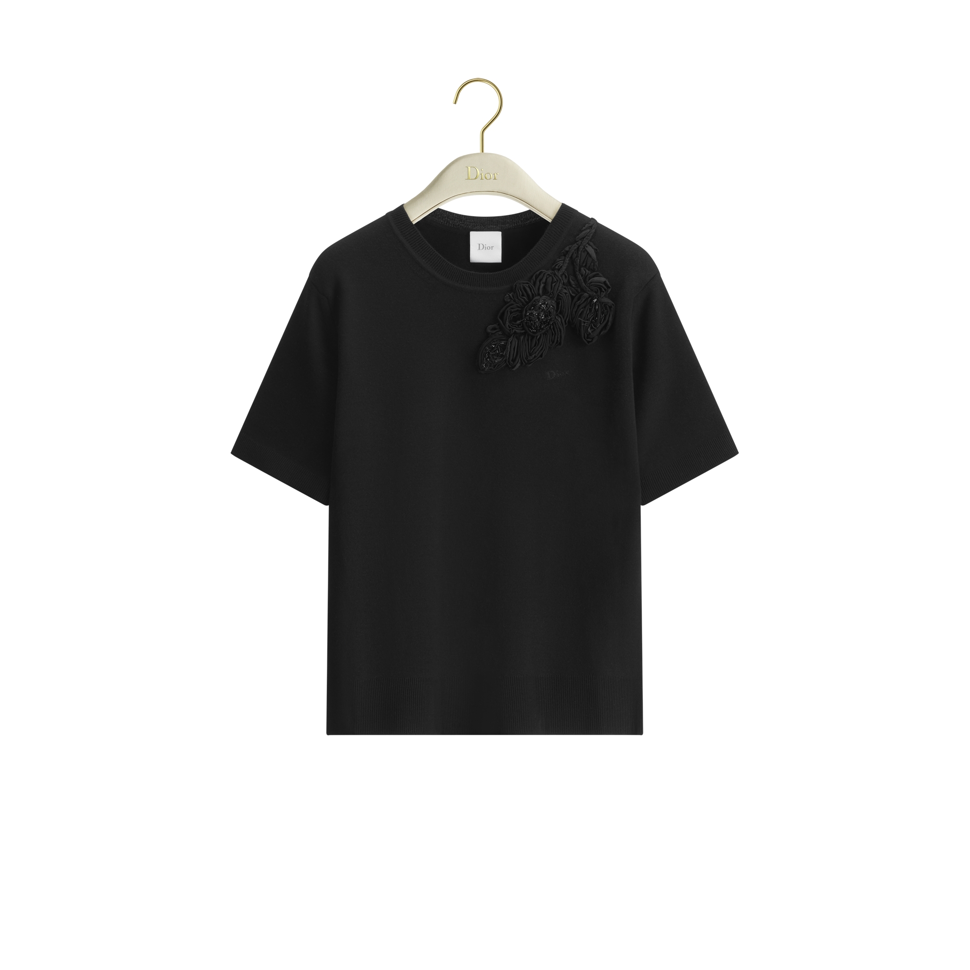 DIOR | エンブロイダリー ショートスリーブ セーター バージンウール