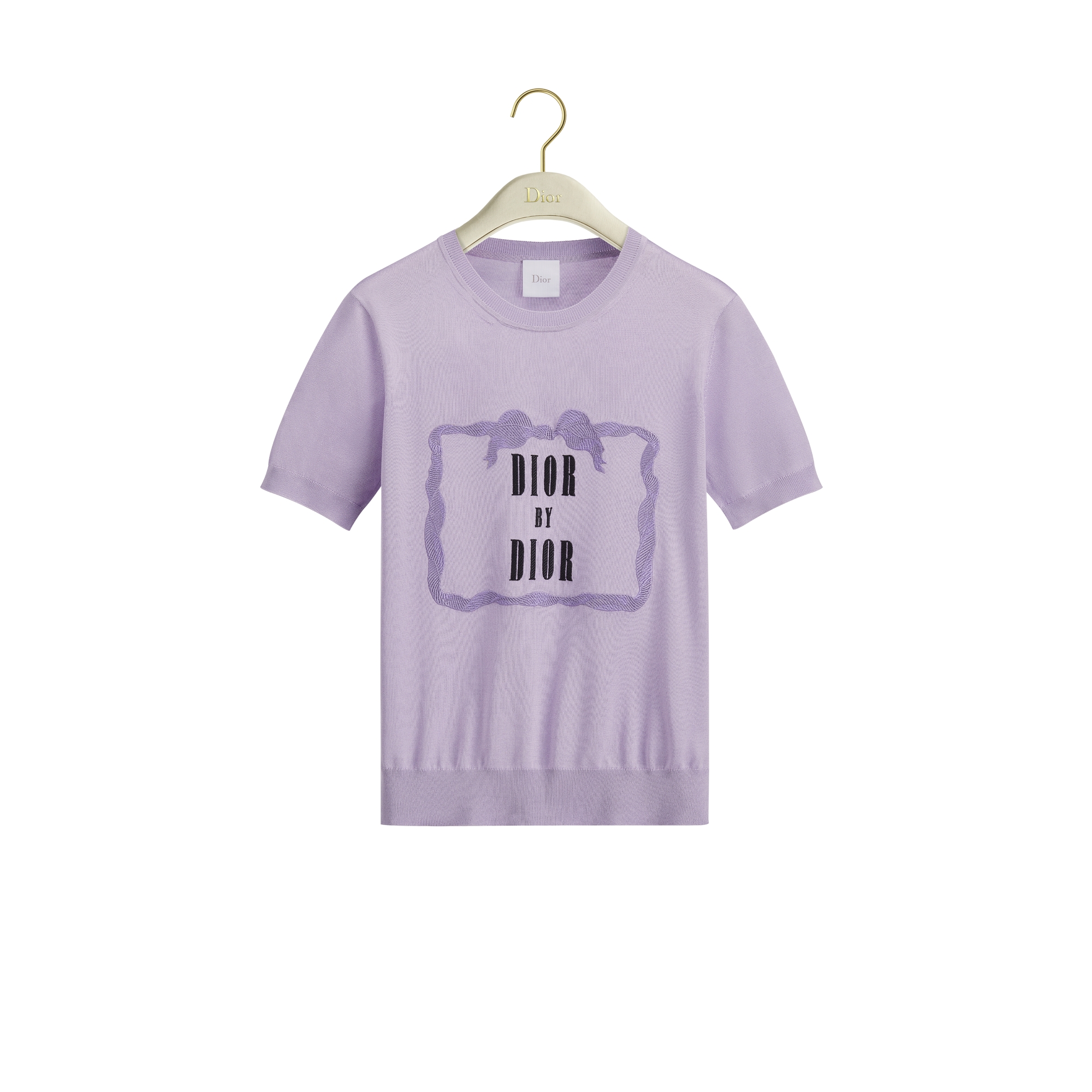 Book Cover Short-Sleeved Sweater Lilas Silk Knit E01