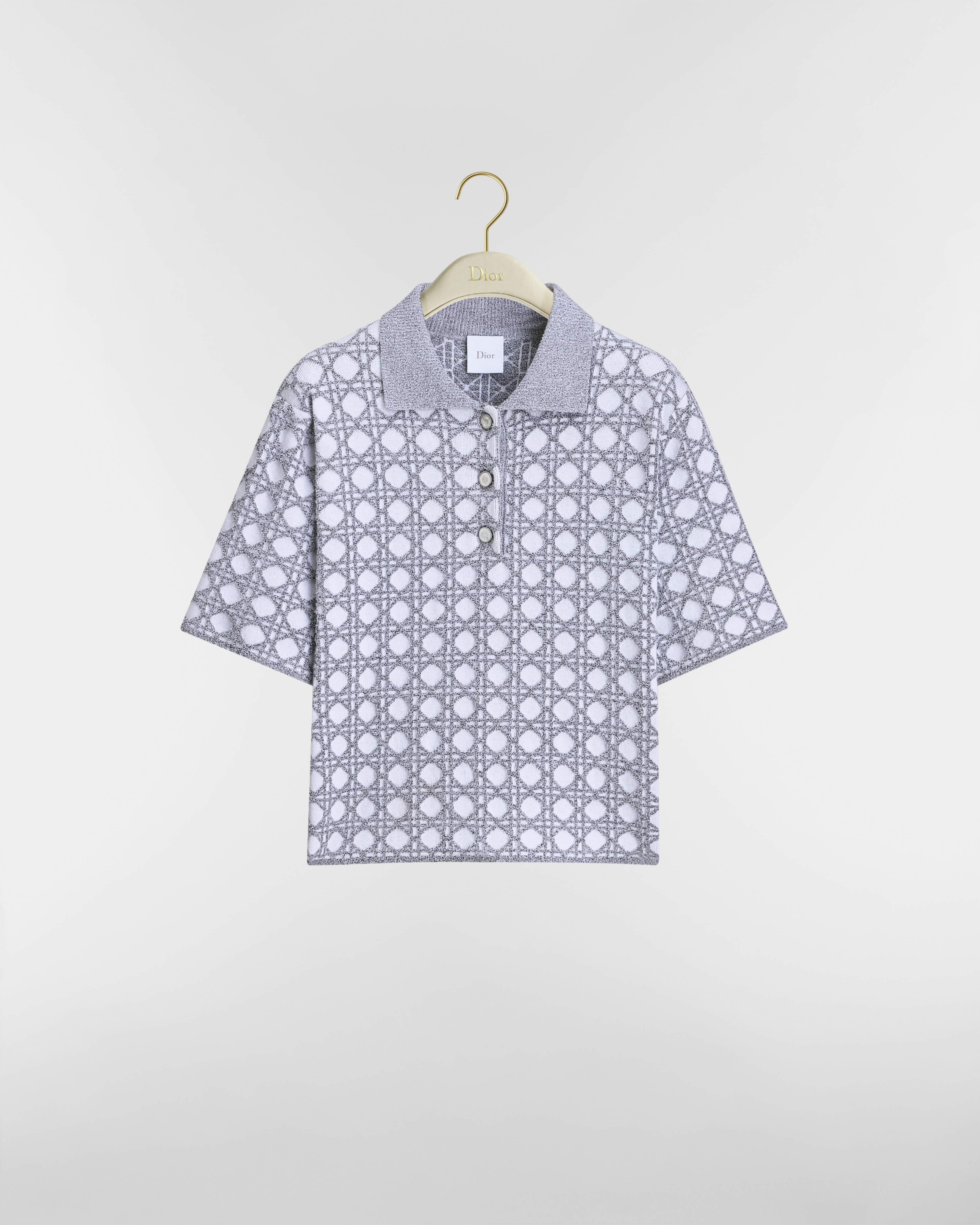 Macrocannage Short-Sleeved Sweater