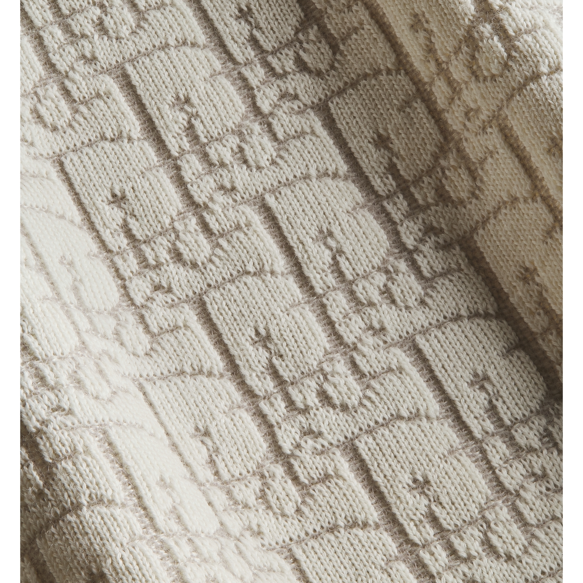 Sweater Ecru Dior Oblique Virgin Wool-Blend Knit E09