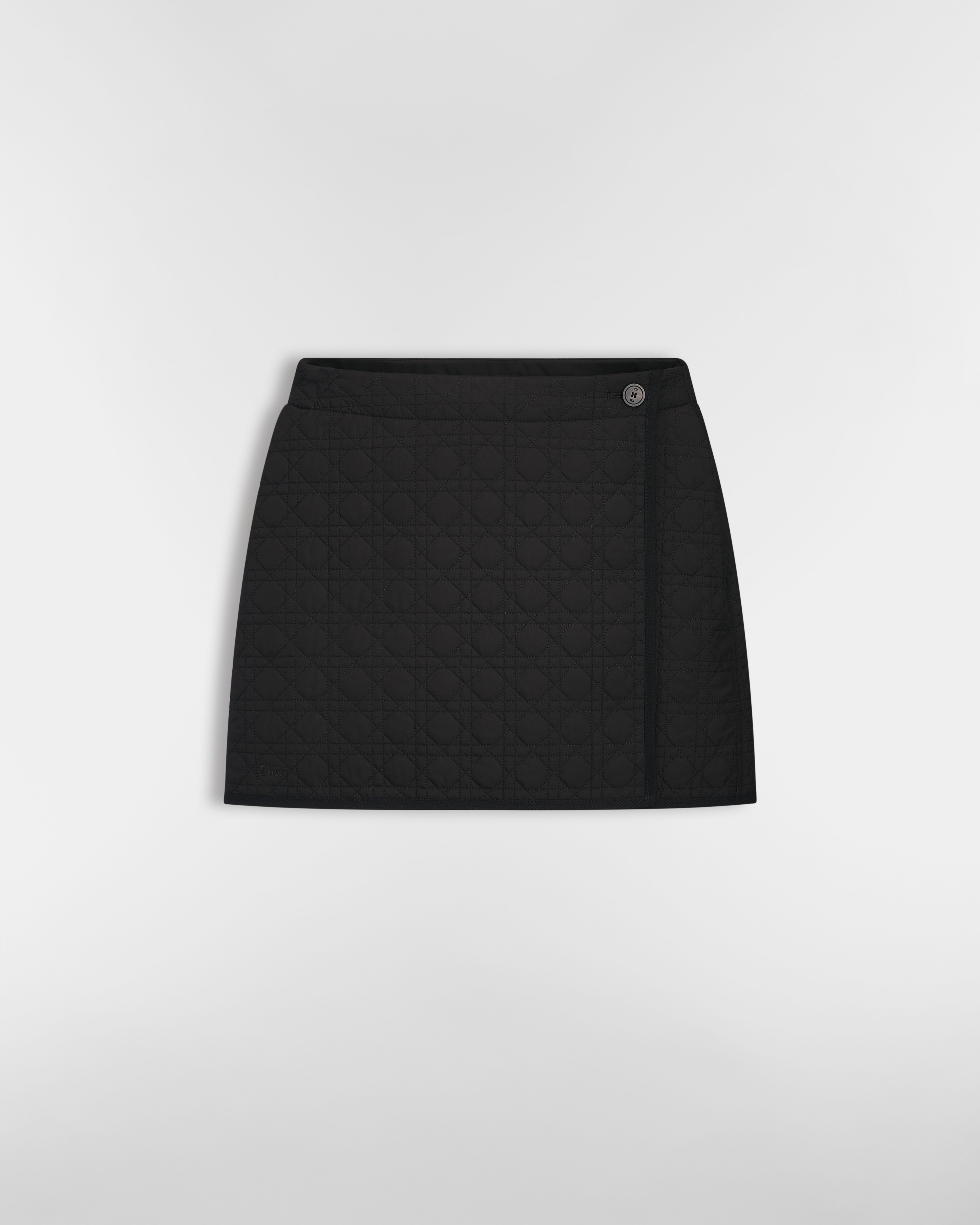 Straight Macrocannage Wrap Miniskirt