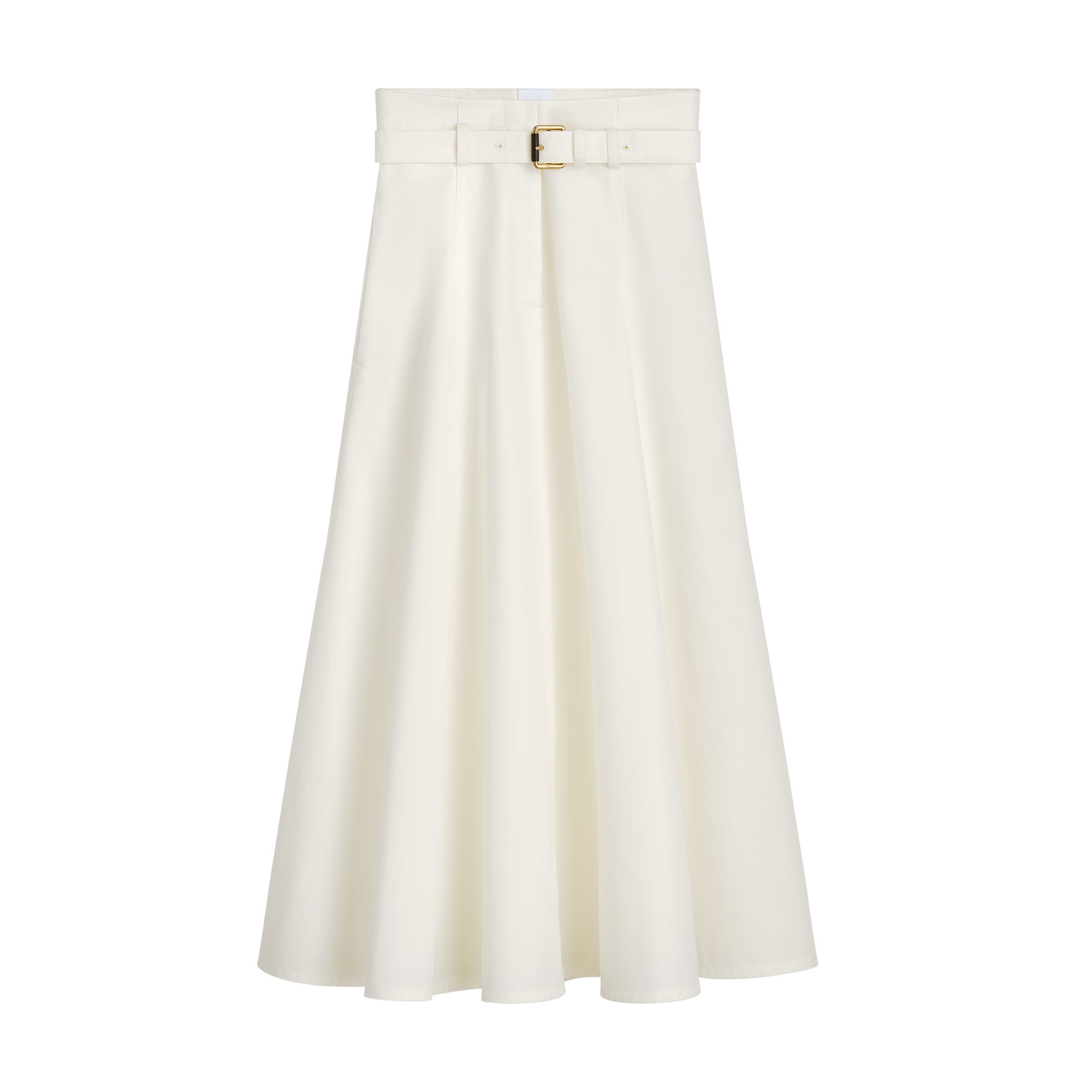  Gabardina de algodón y seda color crudo