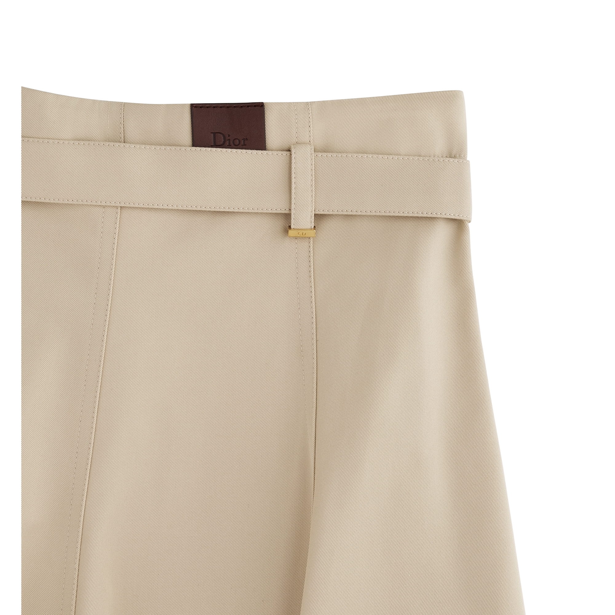  Gabardina de algodón y seda beige
