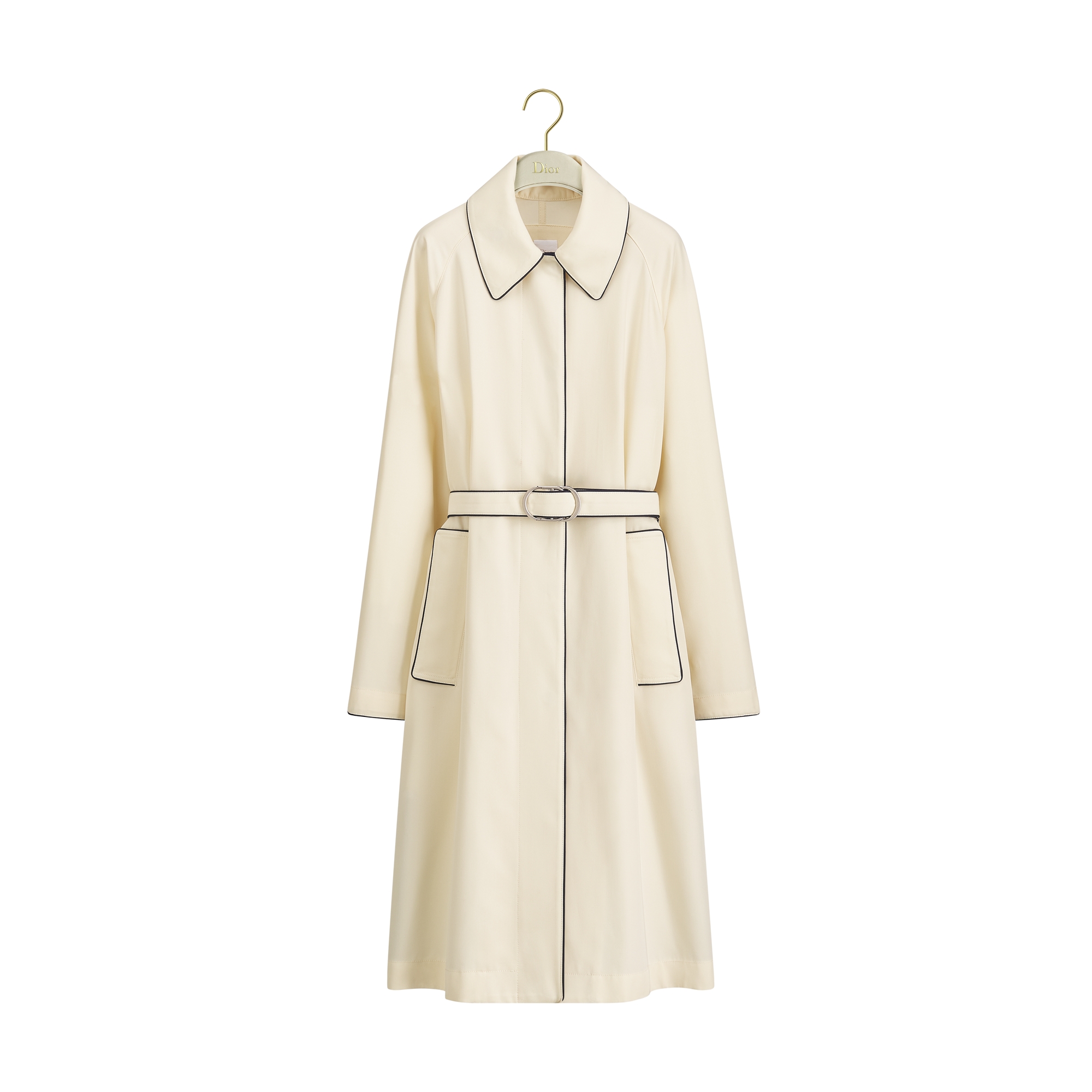 DIOR | ベルト付き コート シルクギャバジン