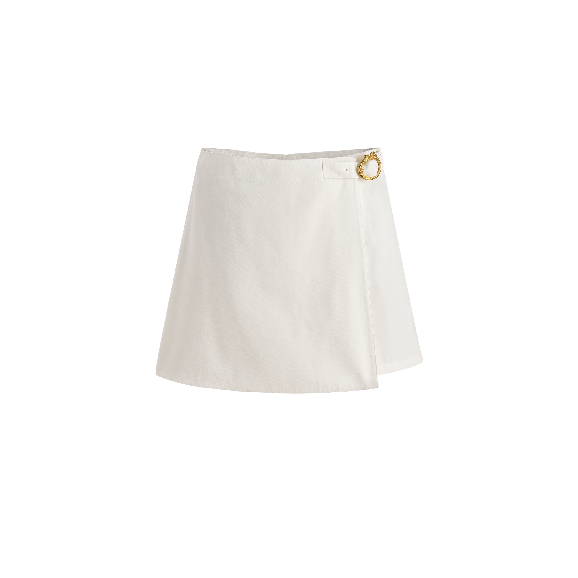  Ecru Cotton and Silk Gabardine