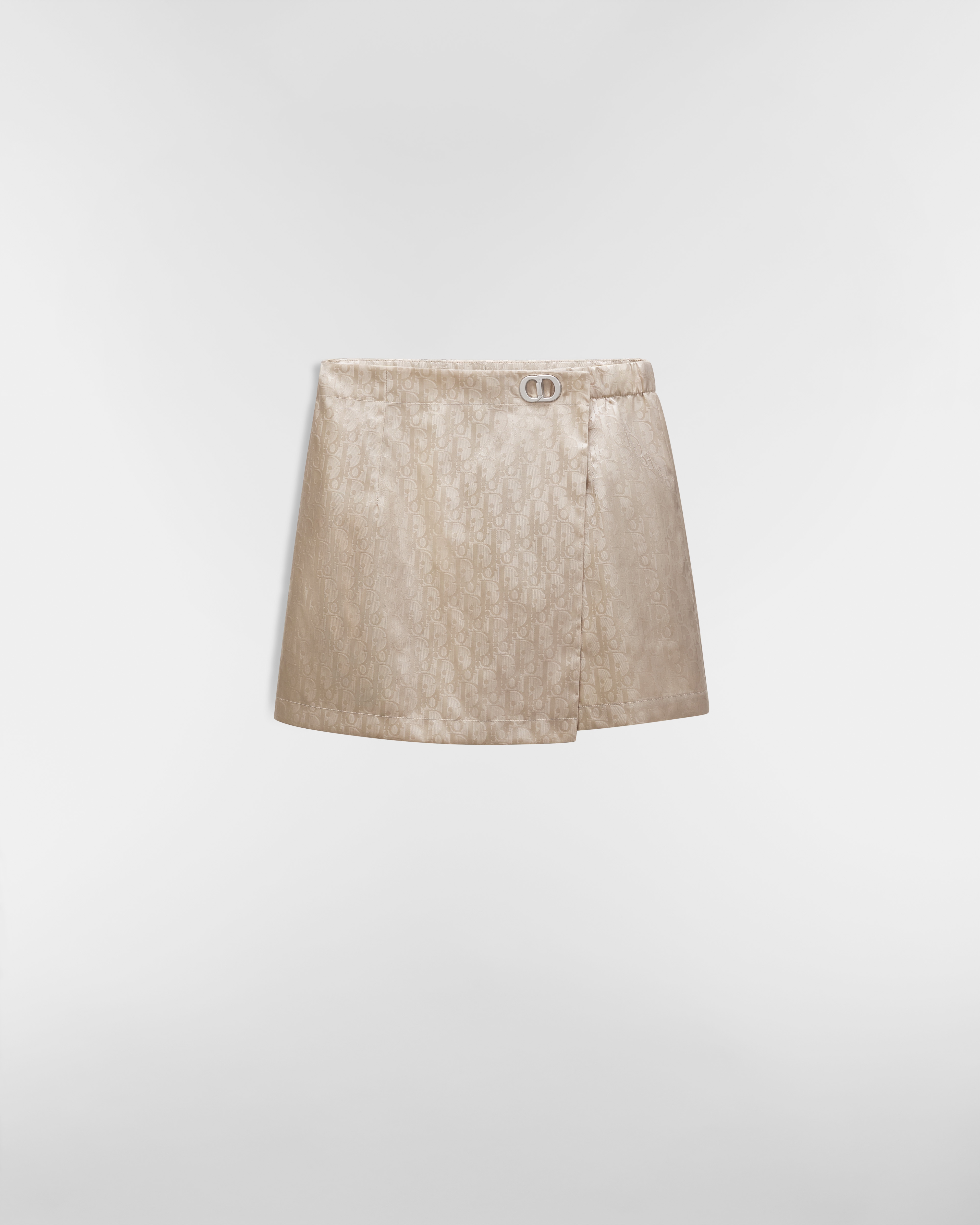 Short portefeuille Tissu technique à motif Dior Oblique beige E01