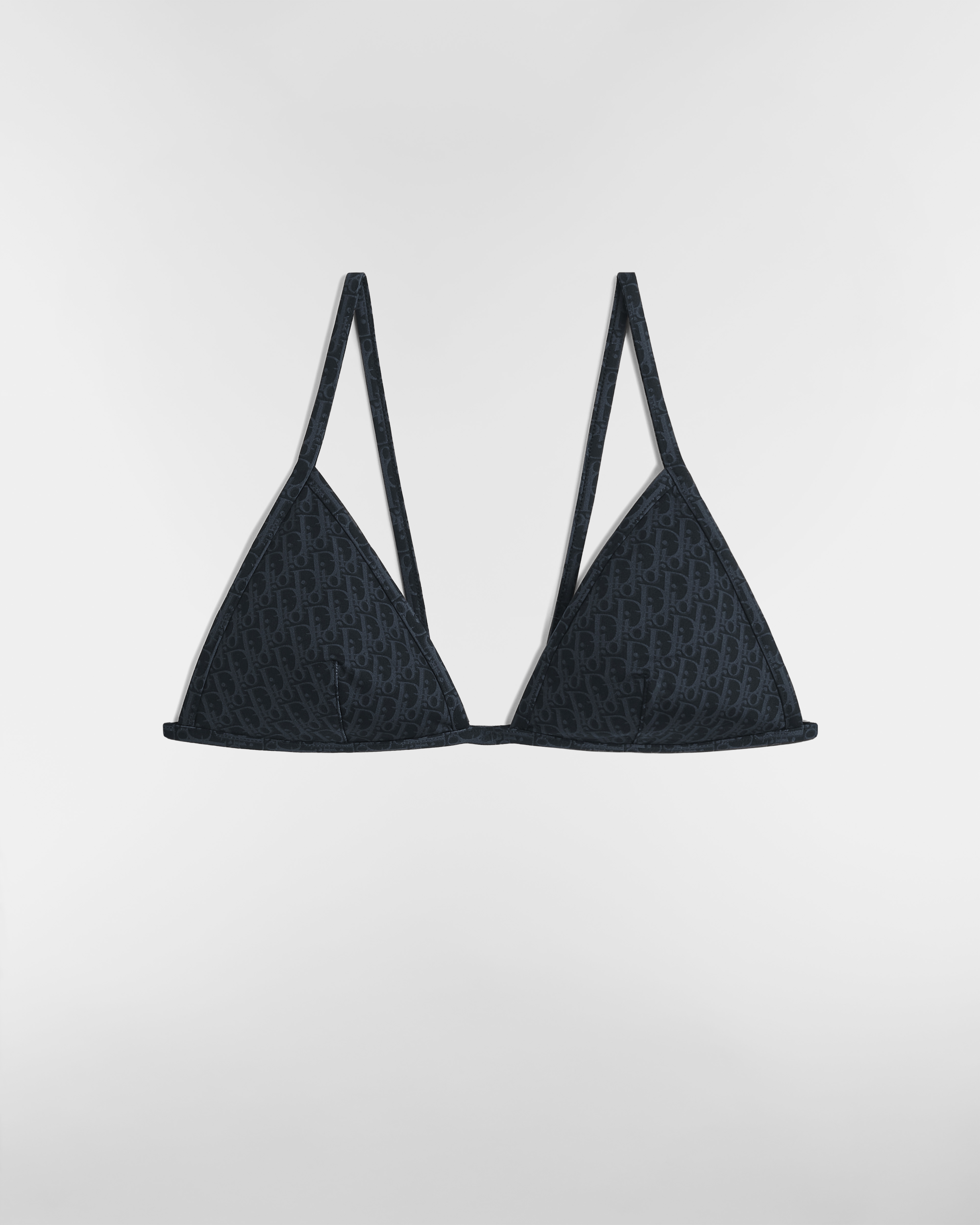 Dioriviera Bikini Top Black Dior Oblique Technical Fabric E01