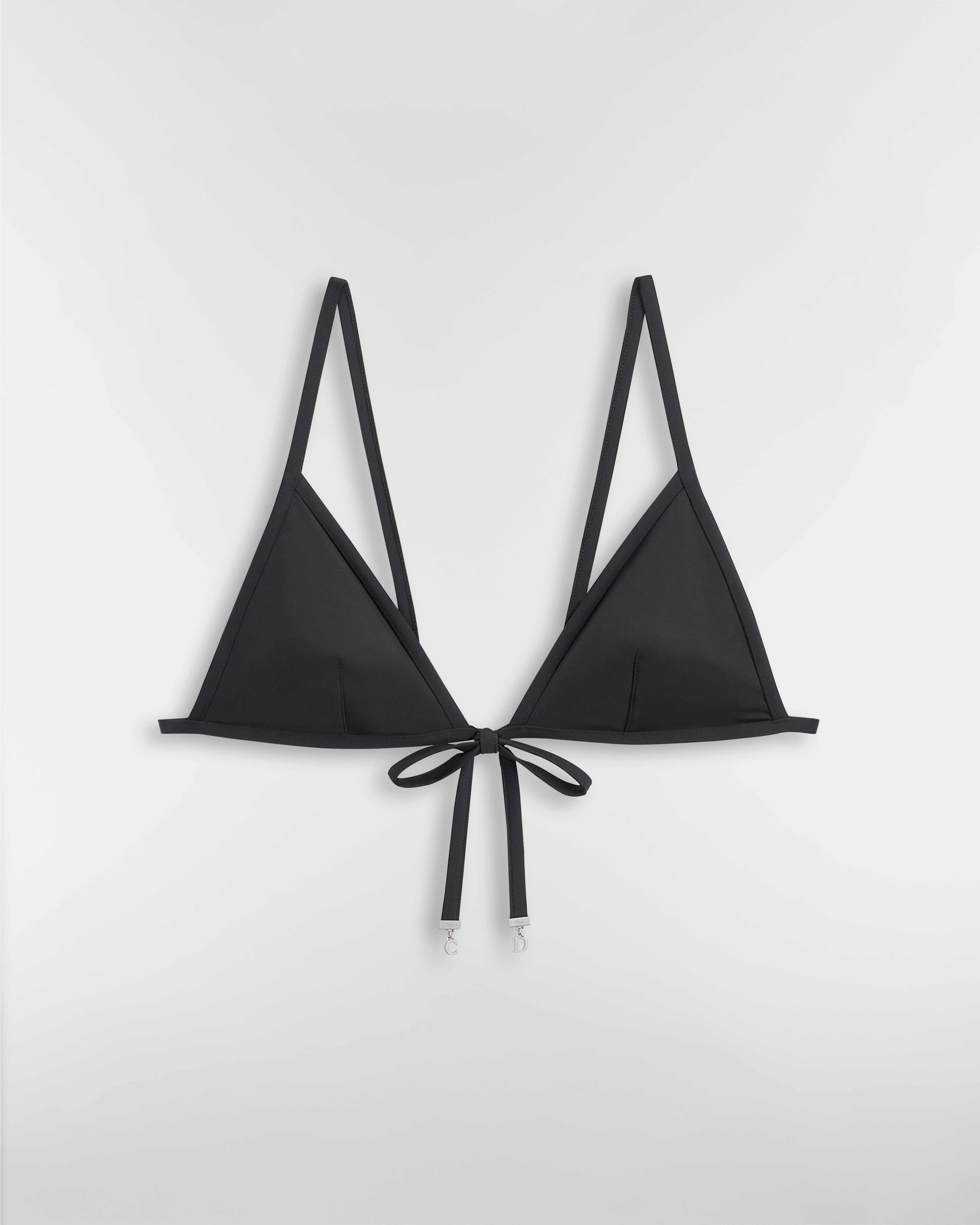 Dioriviera Bikini Top Black Technical Fabric E01