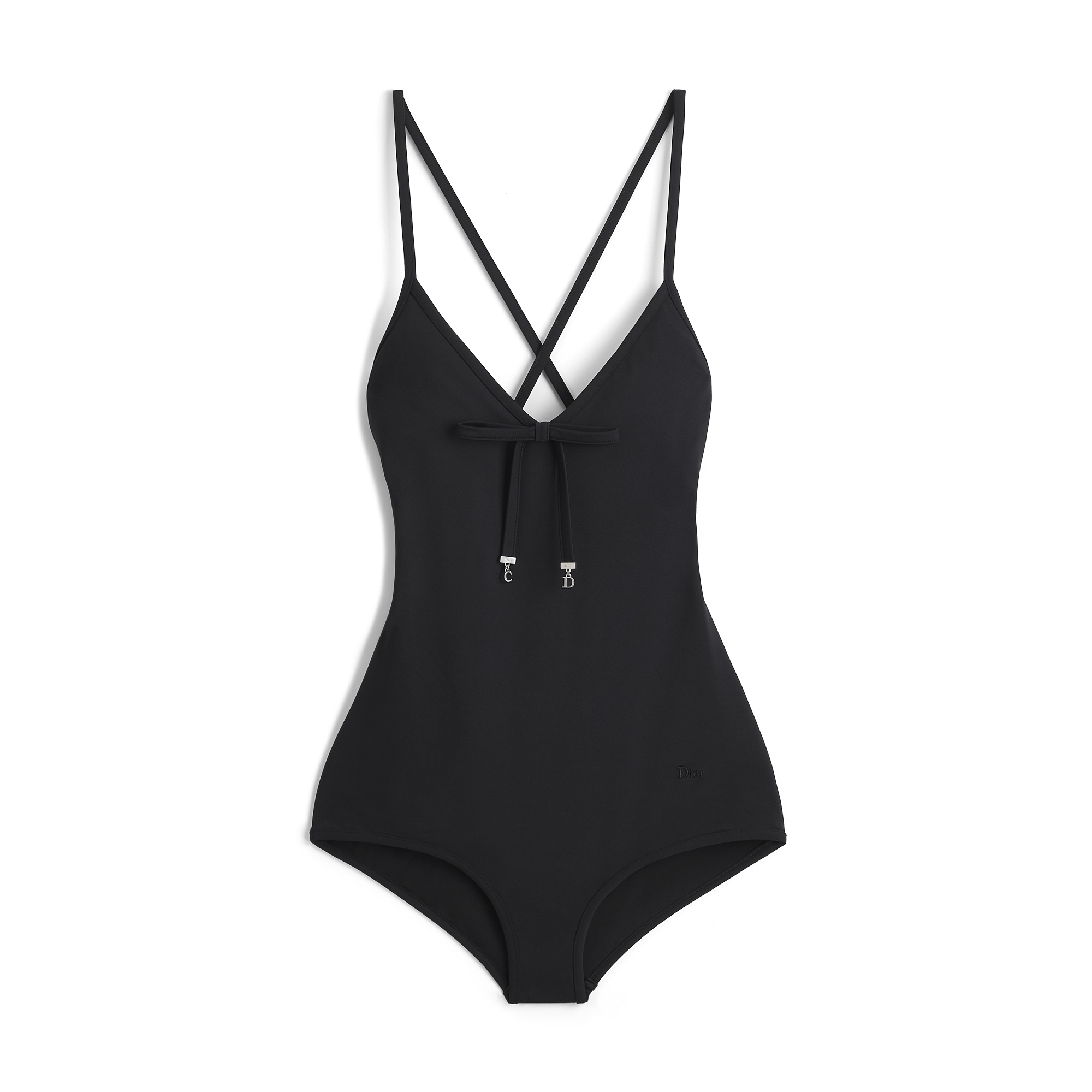 Dioriviera One-Piece Swimsuit Black Technical Fabric | DIOR