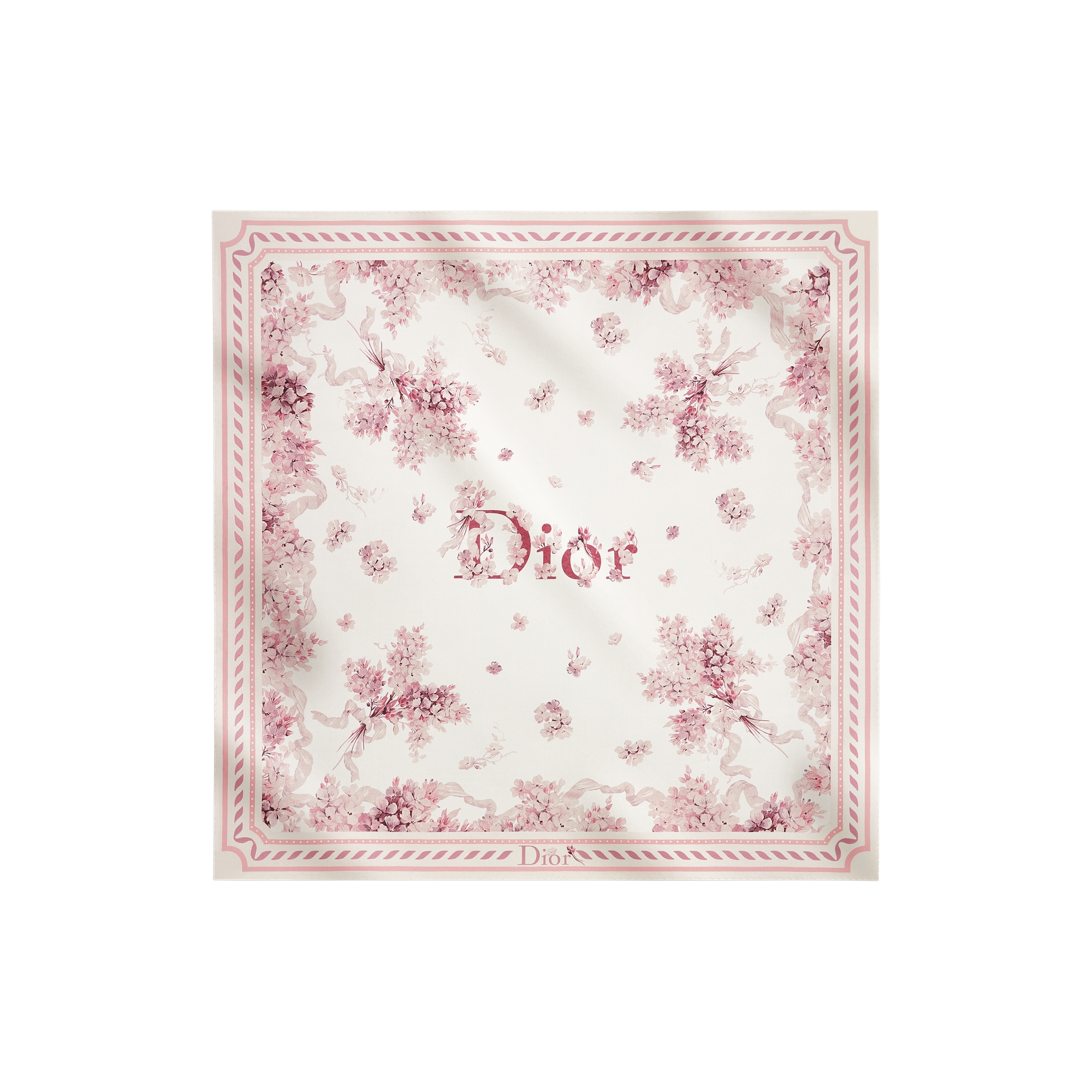  Seidentwill in Elfenbeinfarbe und Rosa