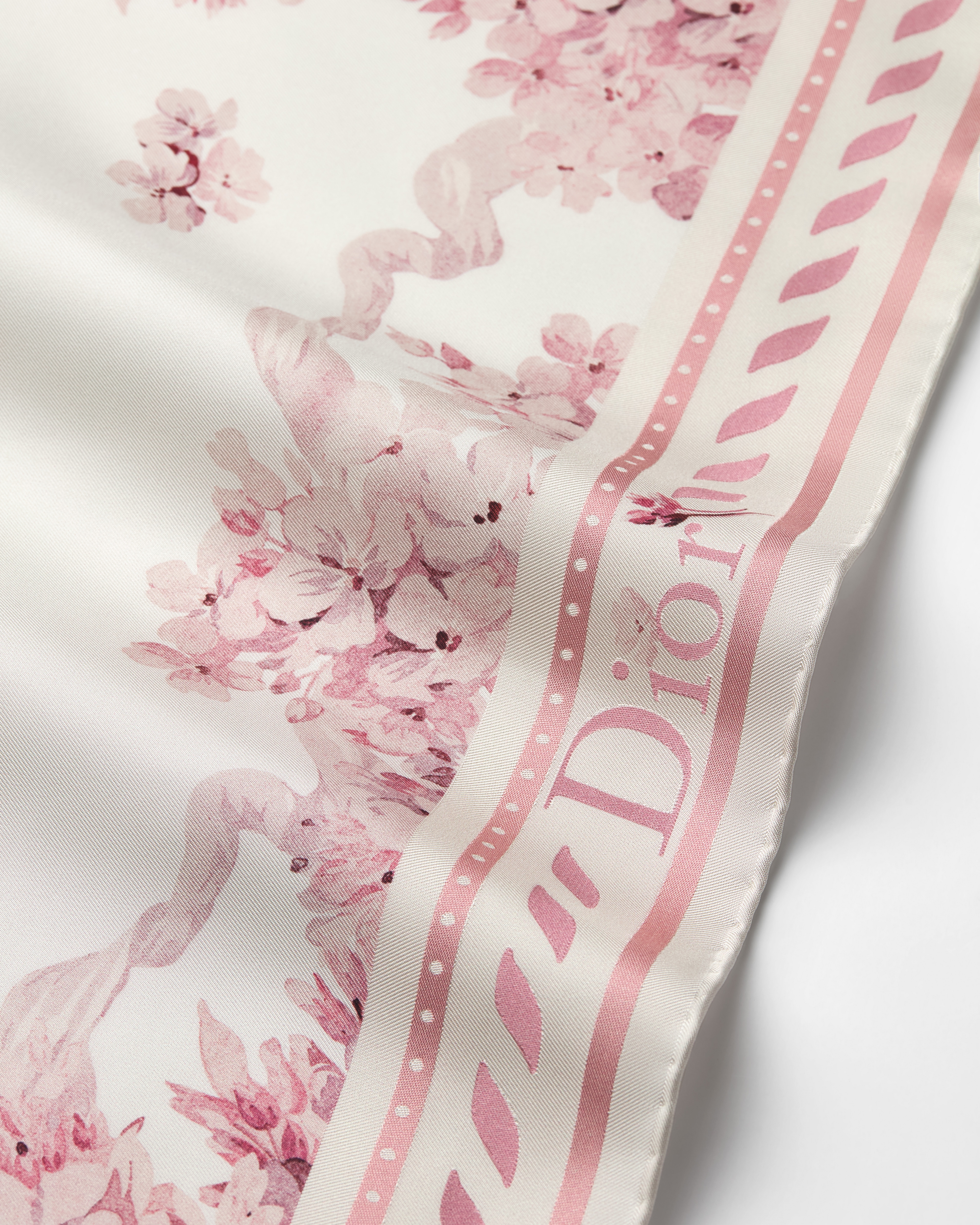 Dior Lilac Bouquet 90 Square Scarf