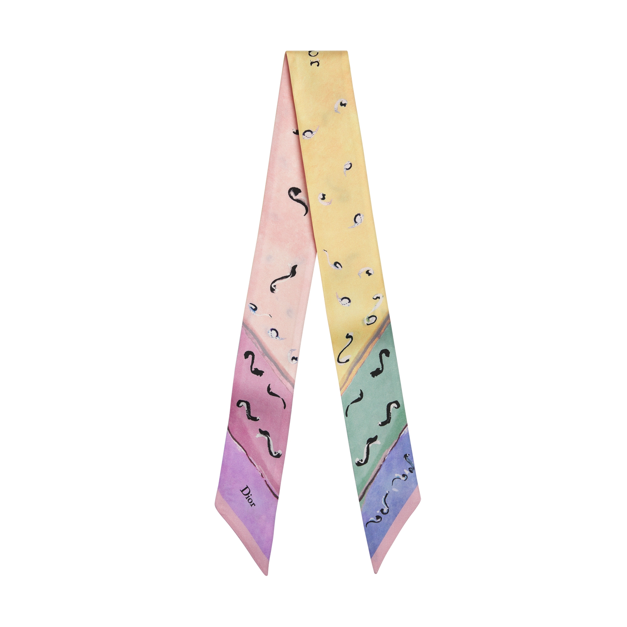  Twill di seta multicolore