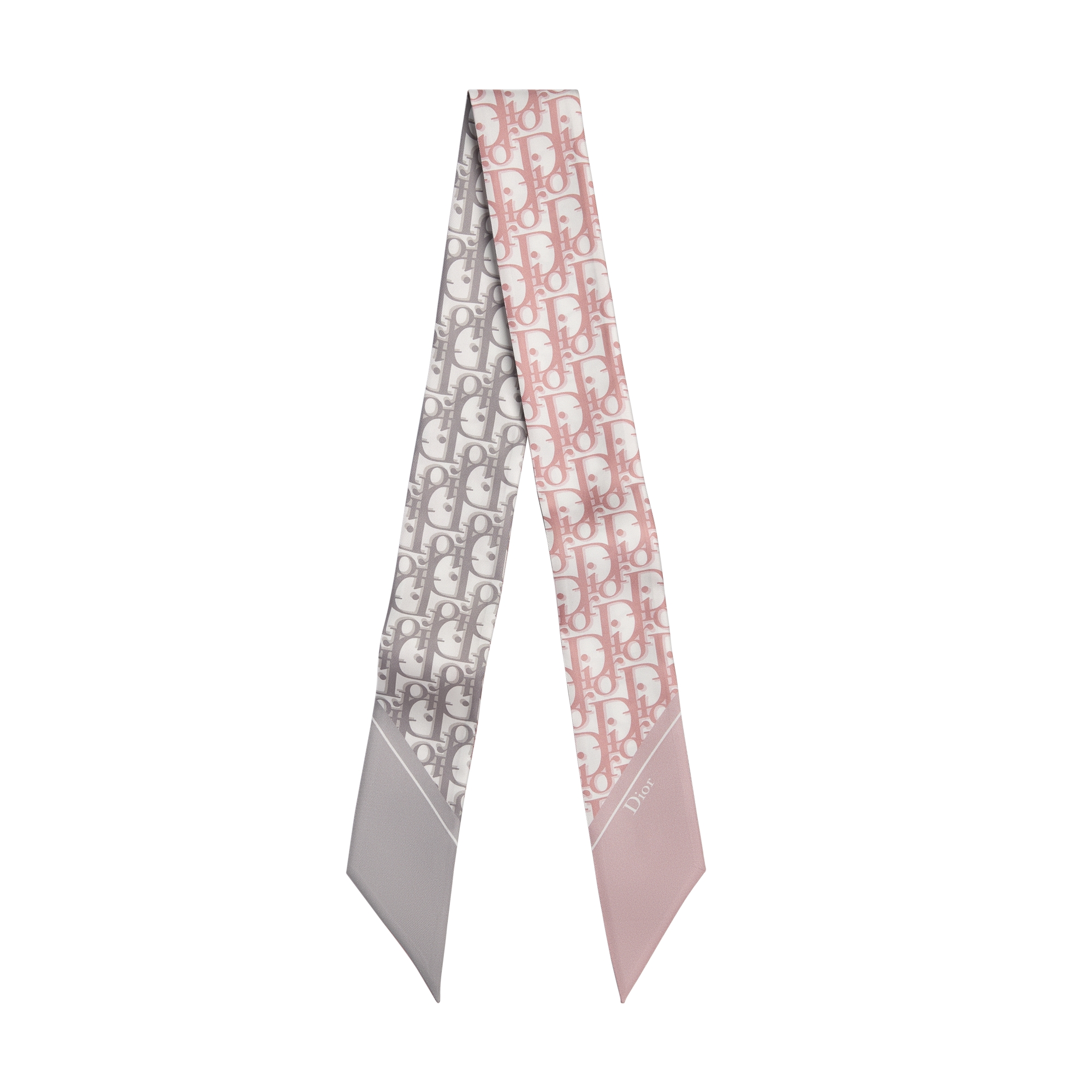  Twill de soie rose et grise