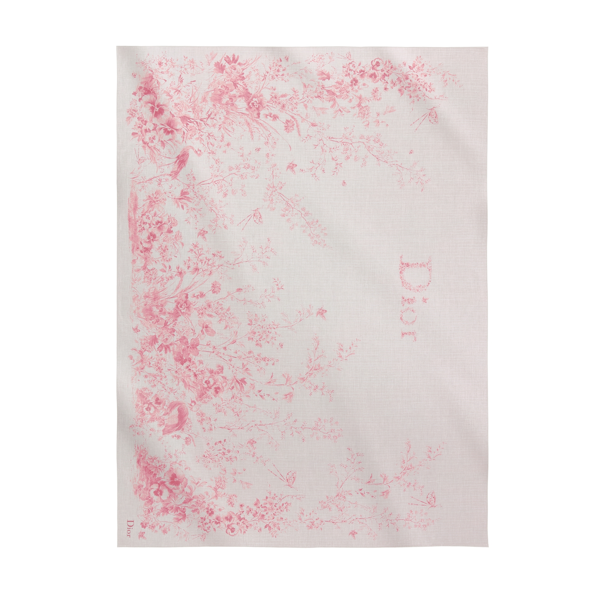  Algodón blanco y rosa