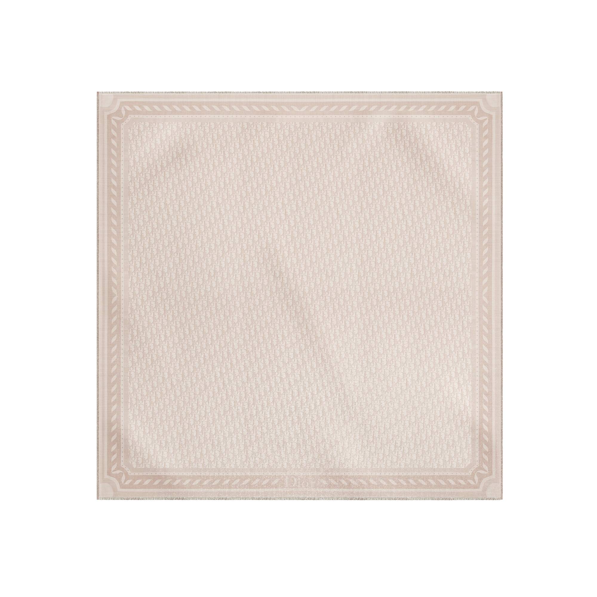 Jacquard aus Seide, Wolle und Kaschmir in Rose des Vents mit Metallfaden
