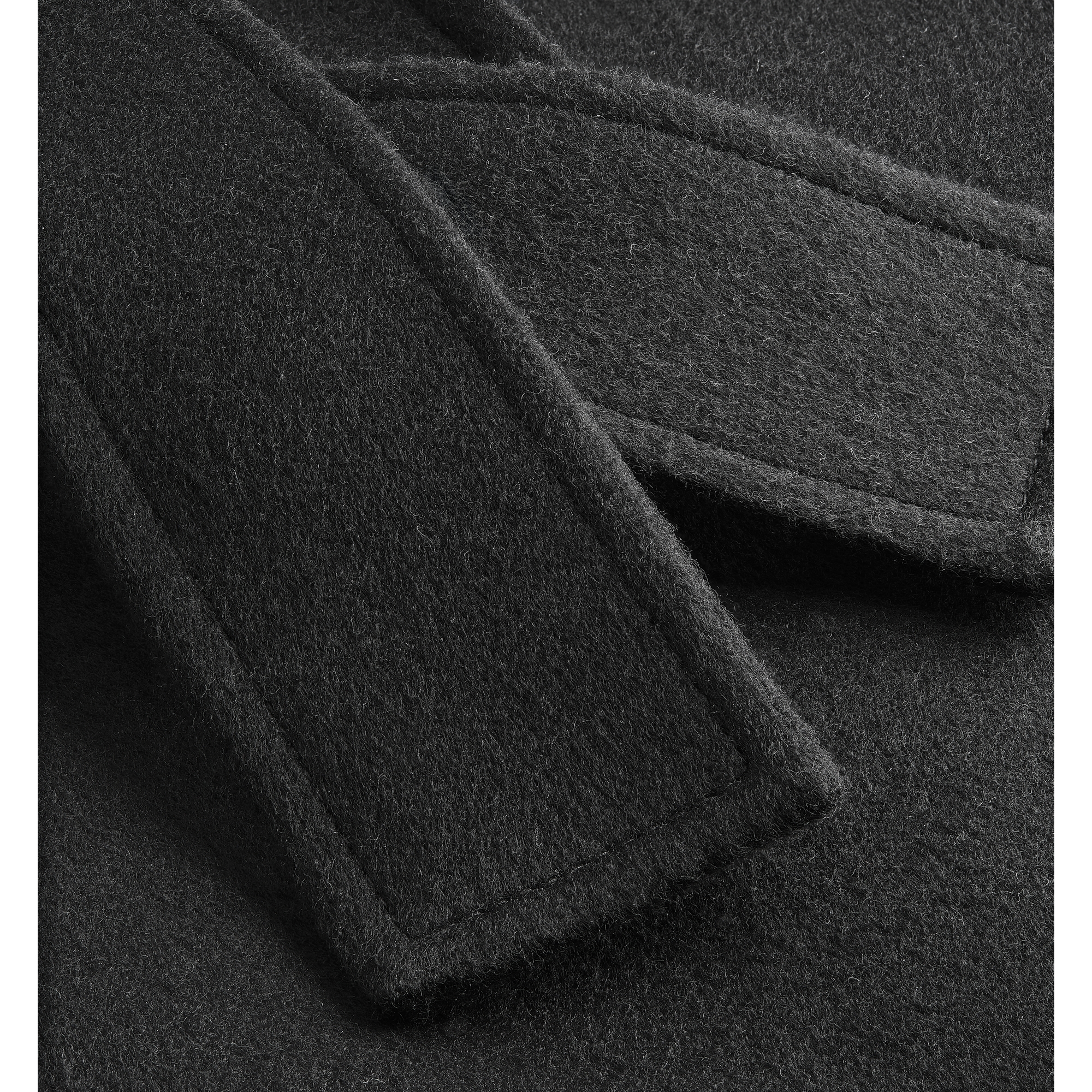 Belted Coat Black Double-Faced Virgin Wool and Silk with Dior Oblique Interior E10