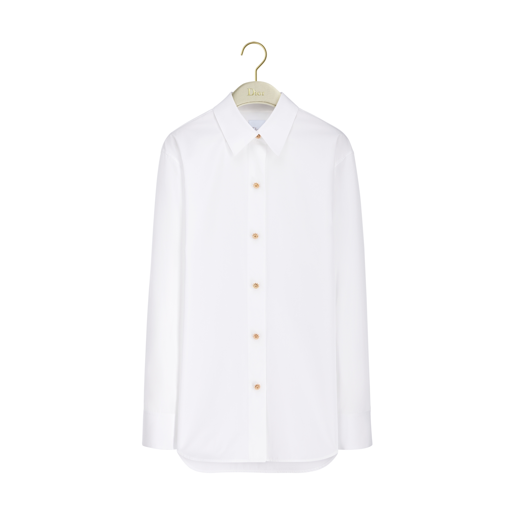 Blouse White Cotton Poplin E01
