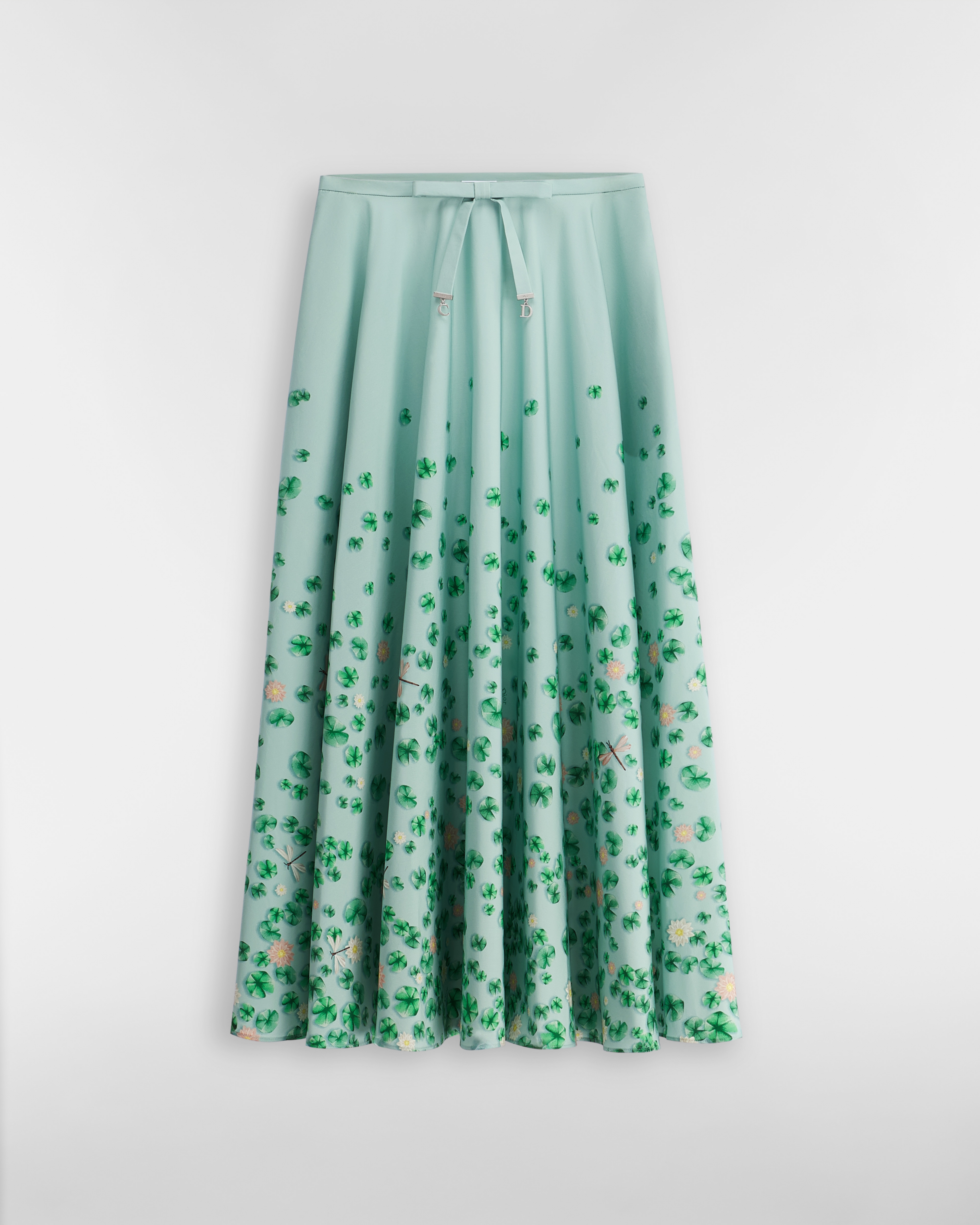 Mid-Length Belted Skirt