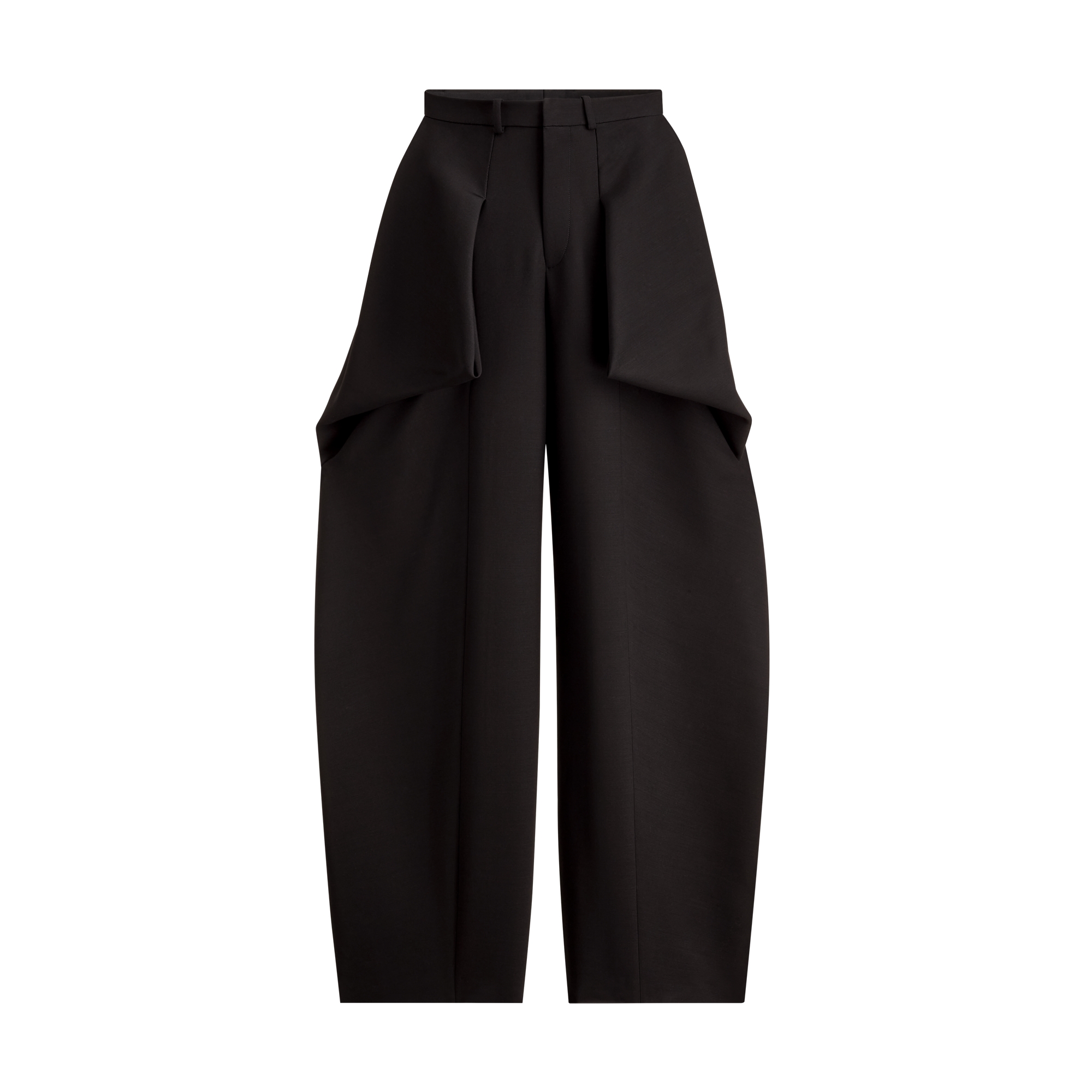 Draped Pants Black Wool and Silk | DIOR
