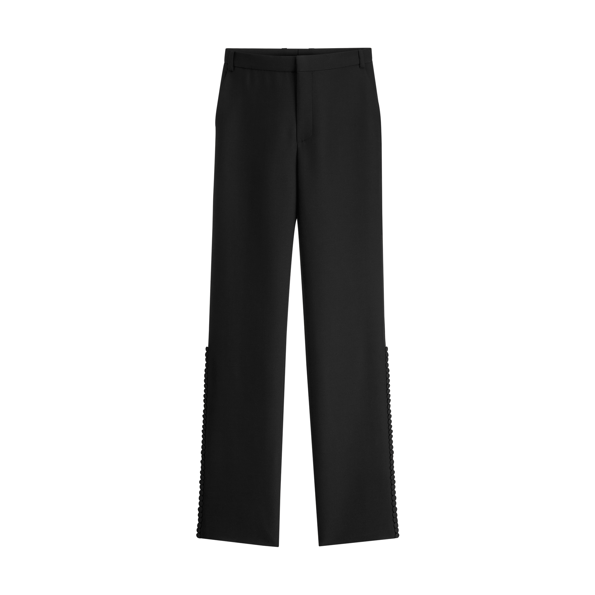 Fitted Flared Pants Black Wool and Silk | DIOR US